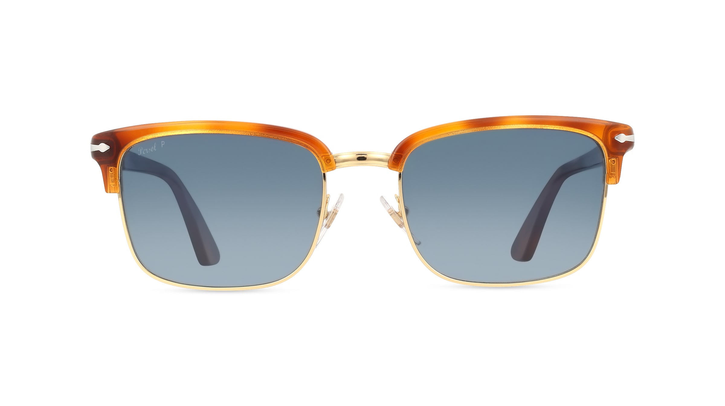 Persol 0PO3327S Unisex-Sonnenbrille Vollrand Eckig Acetat-Gestell, braun