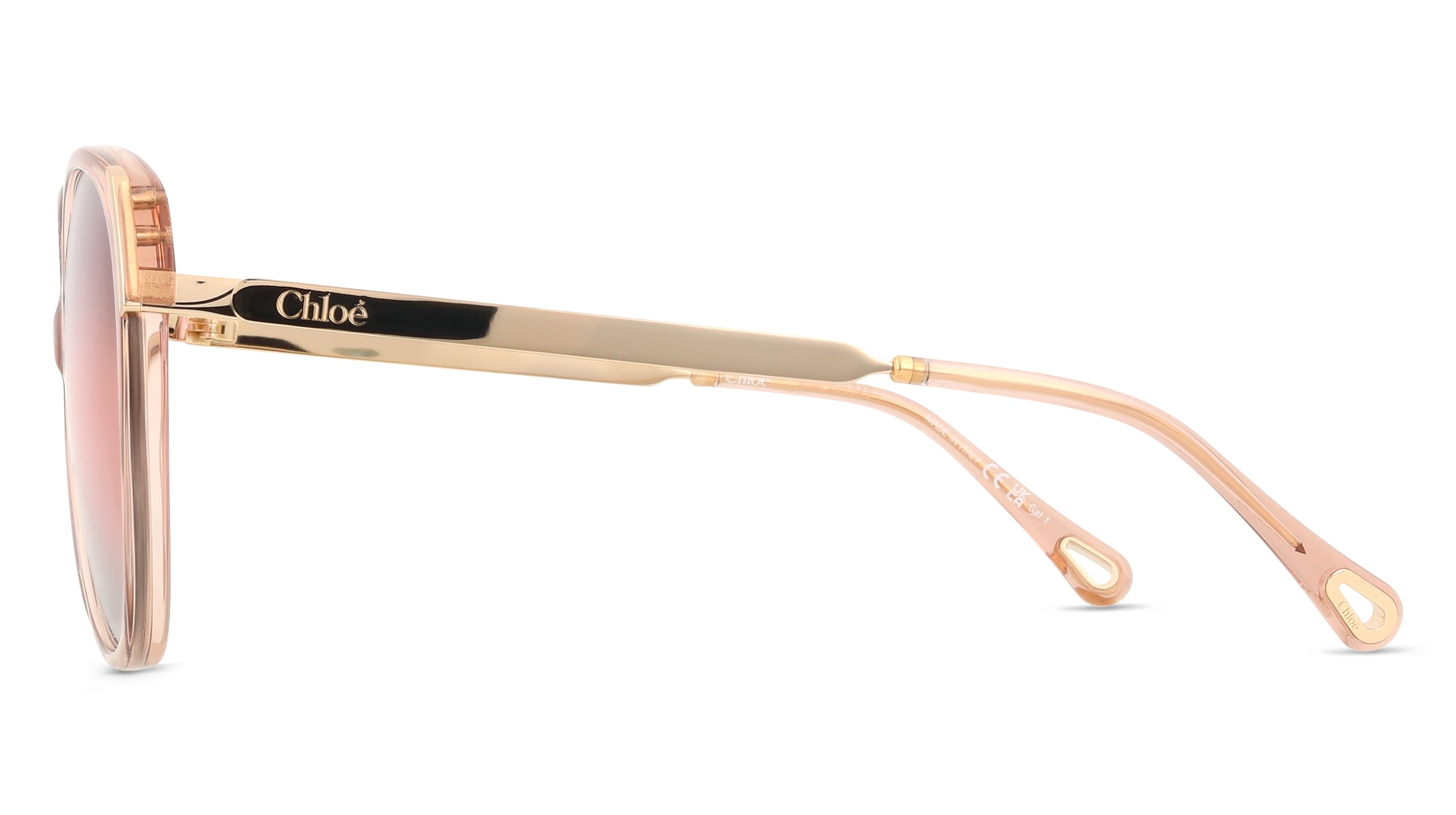 Thumbnail - Chloé CH0285S Unisex-Sonnenbrille Vollrand Quadratisch Acetat-Gestell, braun