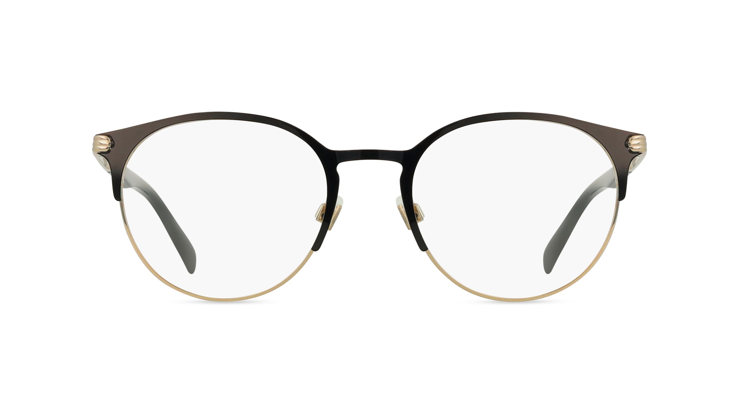 Levi's LV5035 Unisex-Brille inkl. Gläser Vollrand Panto Metall-Gestell 50mm/20mm/145mm, schwarz