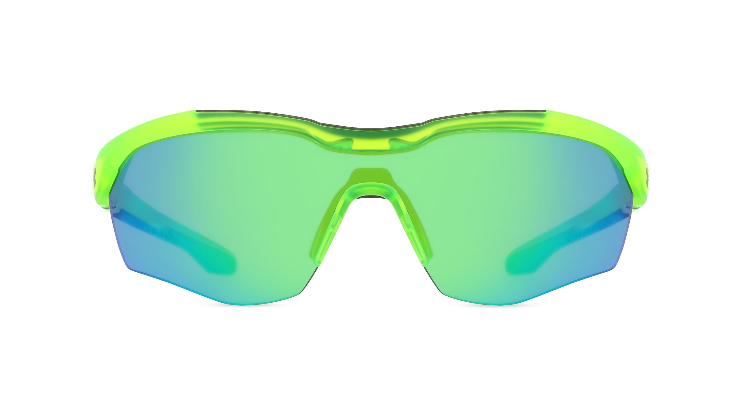 Under Armour UA YARD PRO Unisex-Sonnenbrille Vollrand Monoscheibe Kunststoff-Gestell, grün