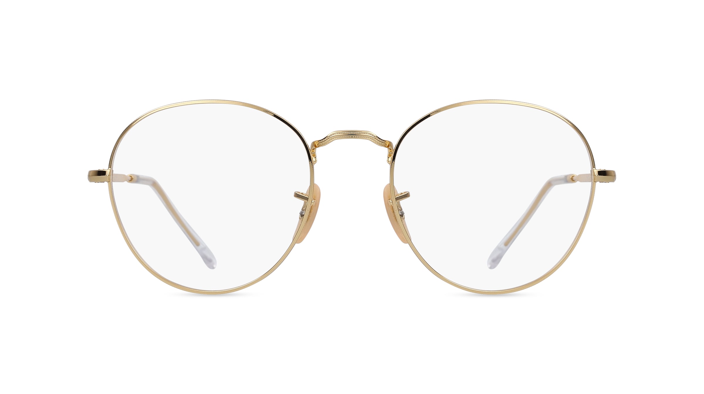 Ray-Ban RX3582V Unisex-Brille inkl. Gläser Vollrand Panto Metall-Gestell 51mm/20mm/140mm, gold