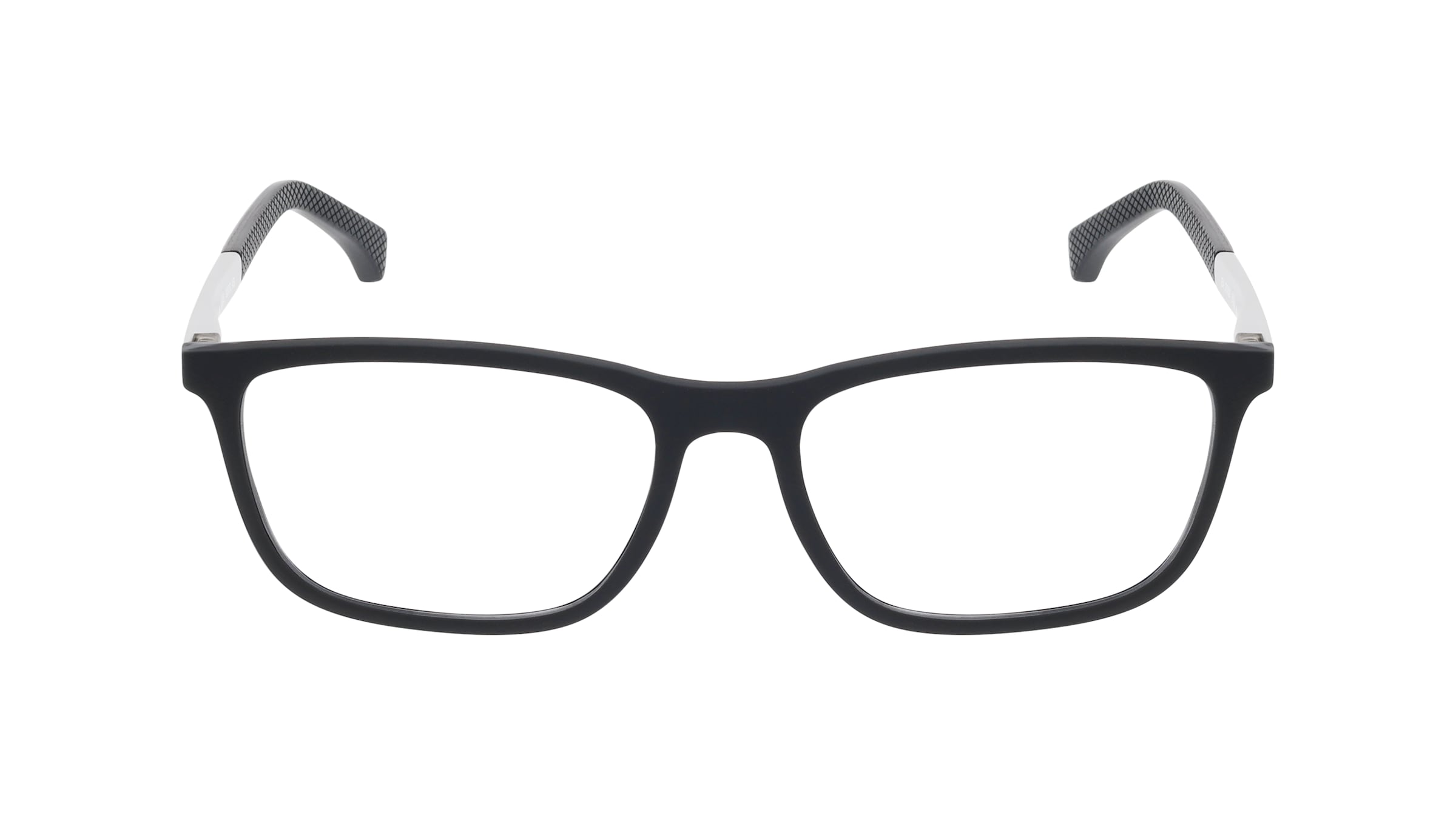 Emporio Armani EA3069 Herren-Brille inkl. Gläser Vollrand Eckig Kunststoff-Gestell 55/17/140, schwarz