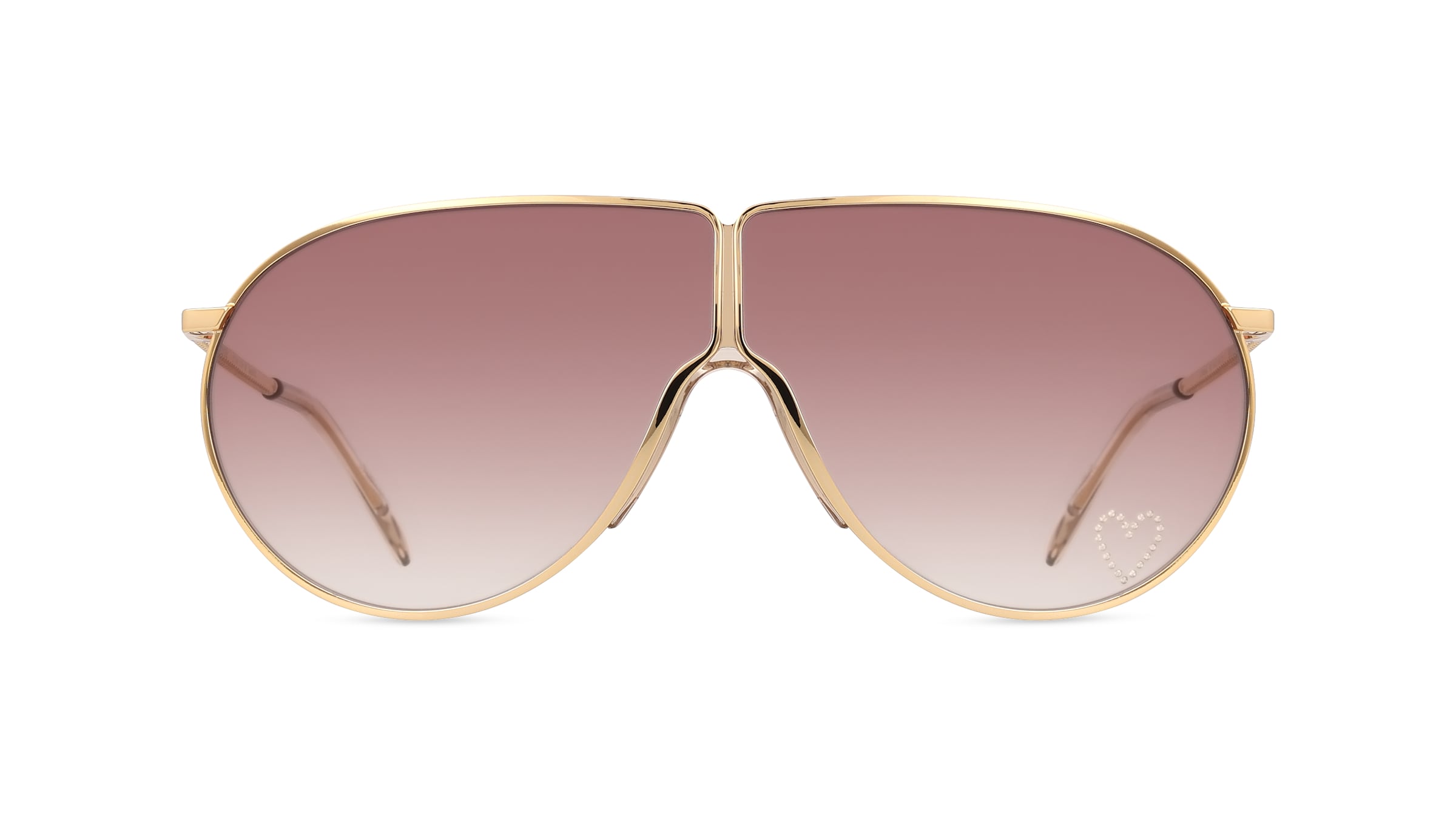 Stella McCartney SC40064I Unisex-Sonnenbrille Vollrand Pilot Metall-Gestell, gold