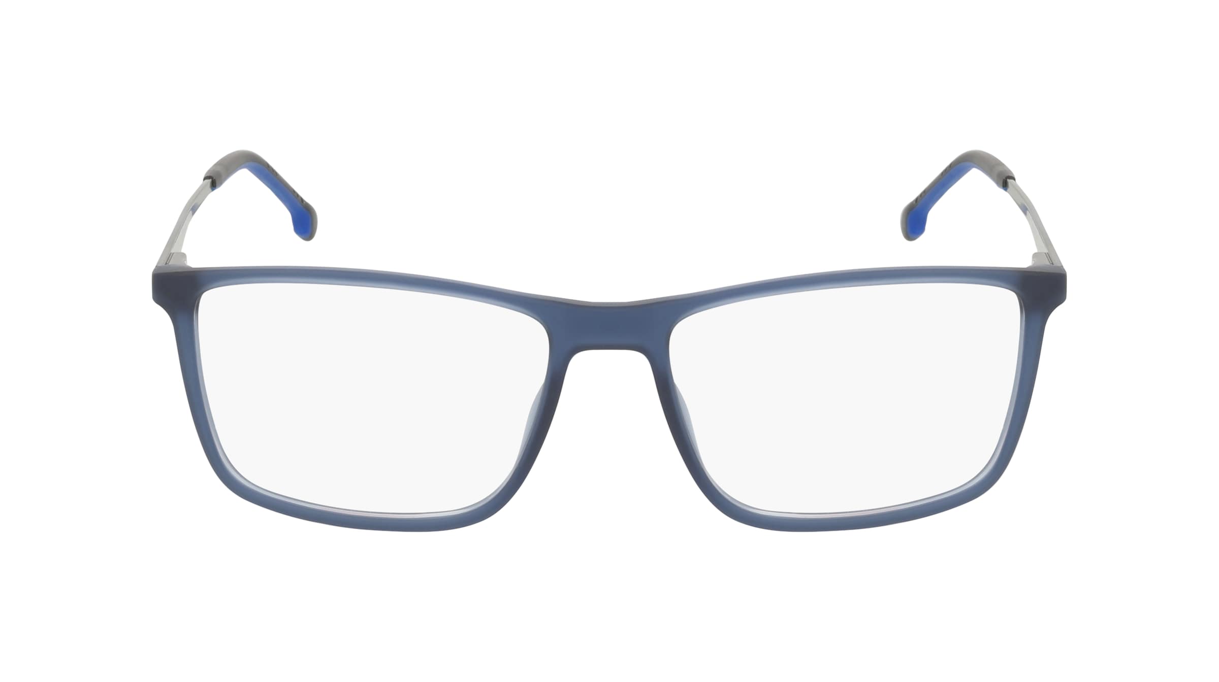 Carrera 8881 Herren-Brille inkl. Gläser Vollrand Eckig Kunststoff-Gestell 56mm/16mm/145mm, blau