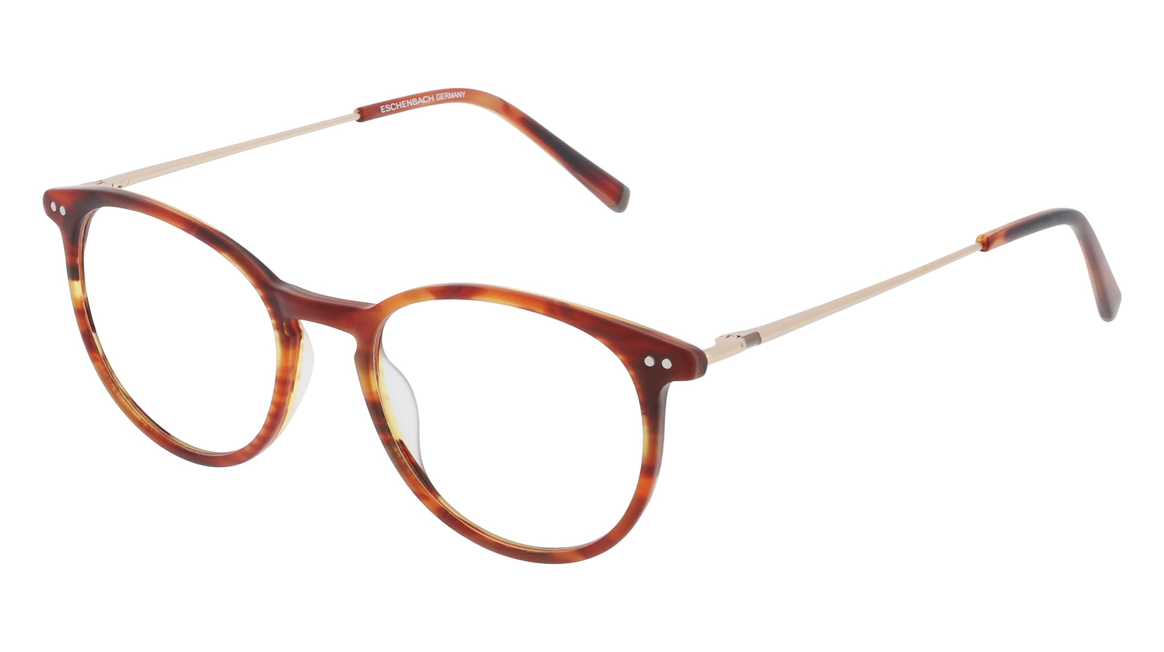 Humphrey's 581066 Unisex-Brille inkl. Gläser Vollrand Panto Acetat-Gestell 47/17/140, Havanna