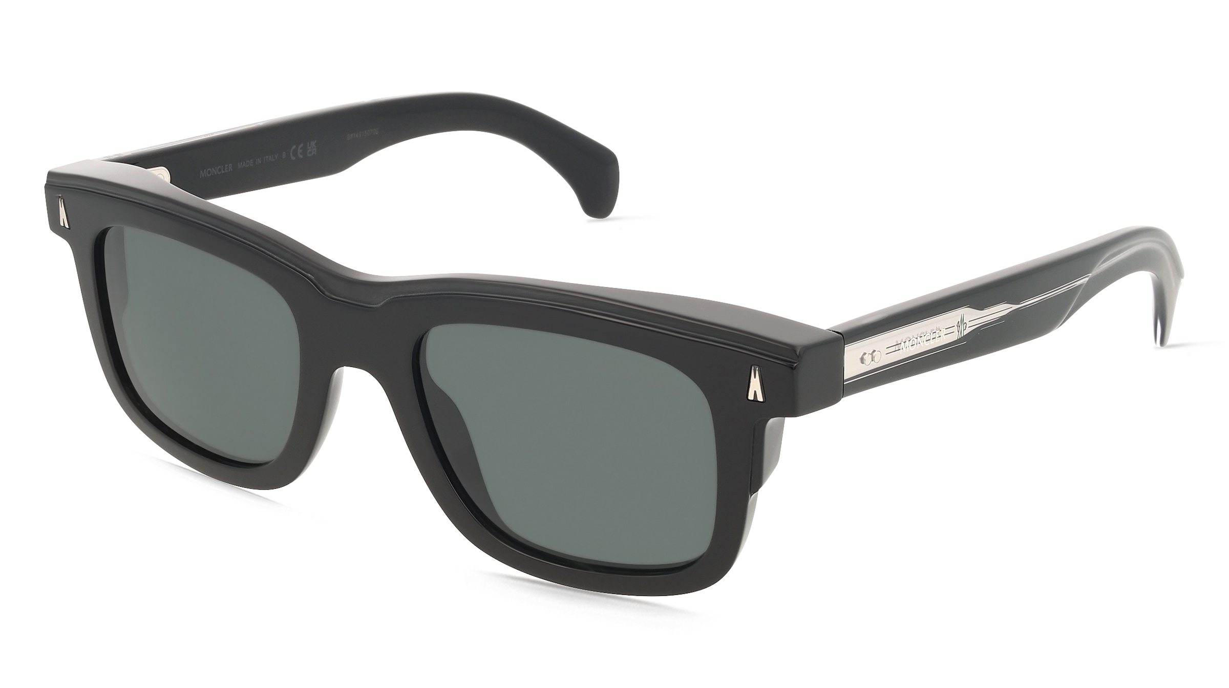 Luxottica Fashion Brillen Vertriebs Gmbh Unisex Schwarz Moncler Me6004 Claro -Sonnenbrille Vollrand Quadratisch Acetat-Gestell,