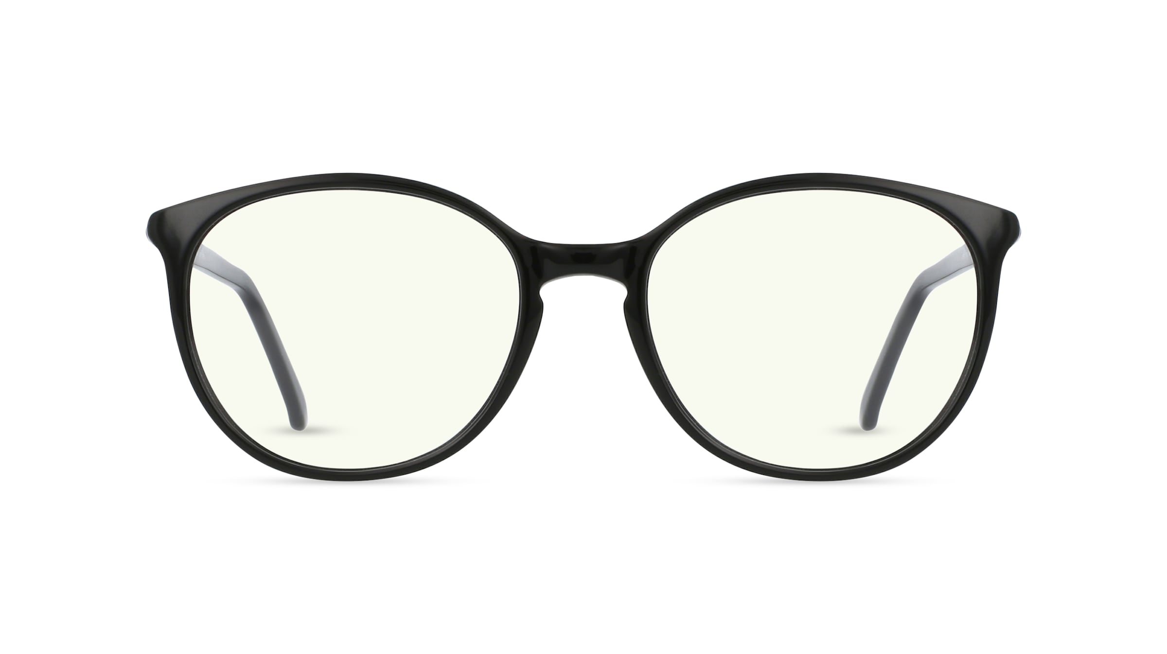 Fielmann JIL 007 BL Damen-Blaulichtfilterbrille ohne Sehstärke Vollrand Panto Acetat-Gestell, Transparent