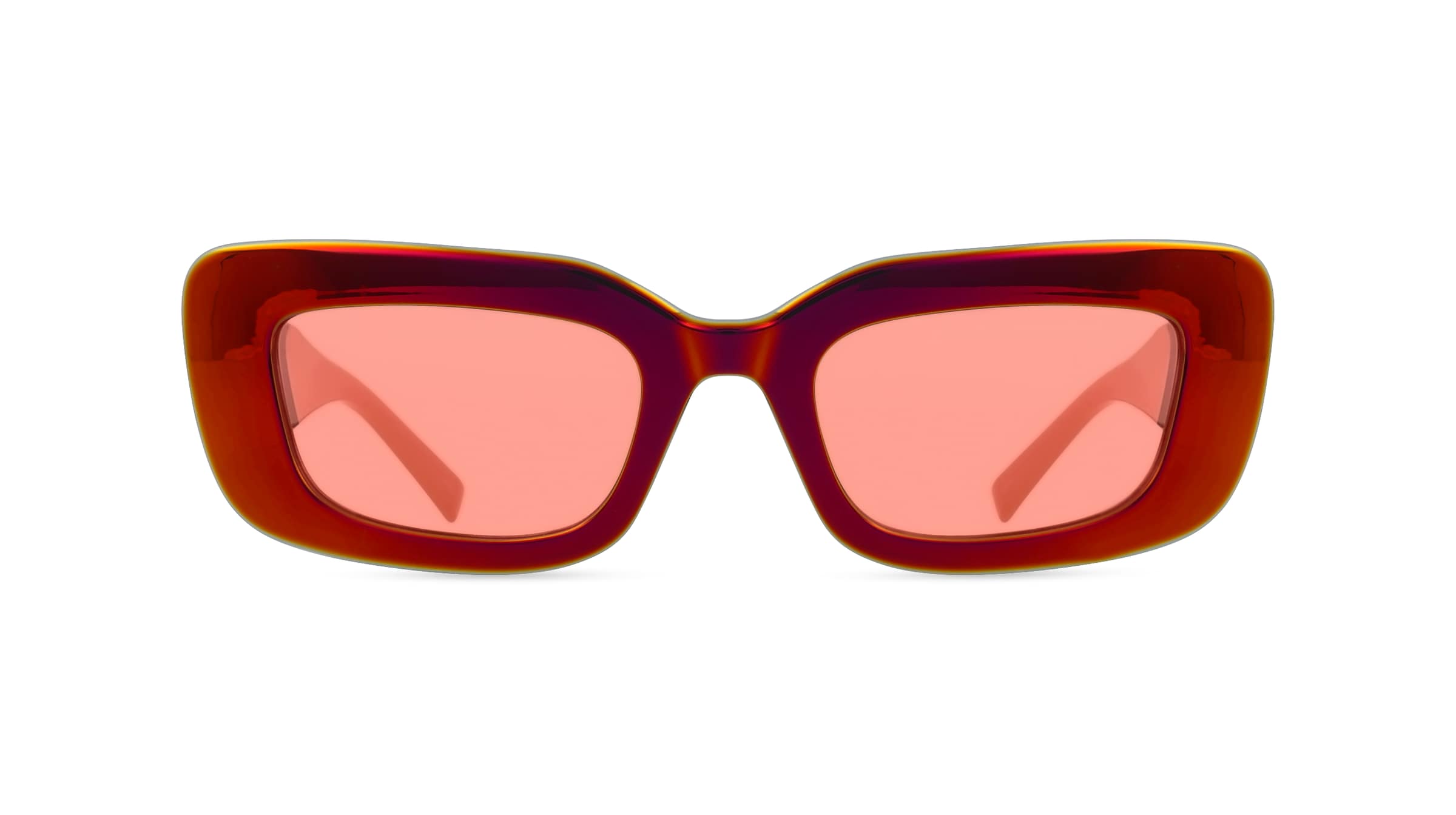 Karl Lagerfeld KL6164S Damen-Sonnenbrille Vollrand Eckig Kunststoff-Gestell, rot