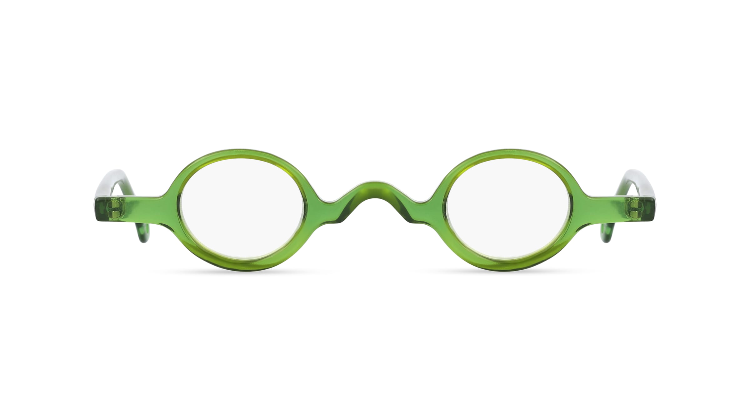 Fielmann INTERIM 001 FA Unisex-Fertiglesebrille Vollrand Rund TR90-Gestell, Grün