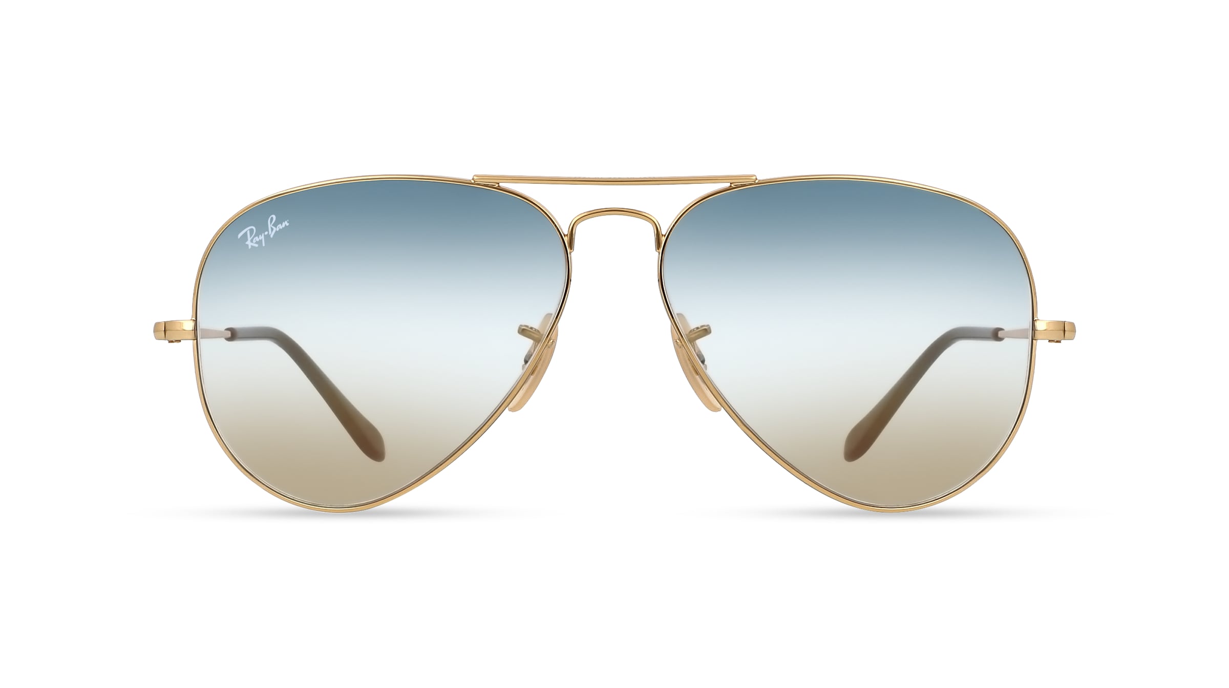 Ray-Ban RB 3689 AVIATOR METAL II Unisex-Sonnenbrille Vollrand Pilot Metall-Gestell, gold