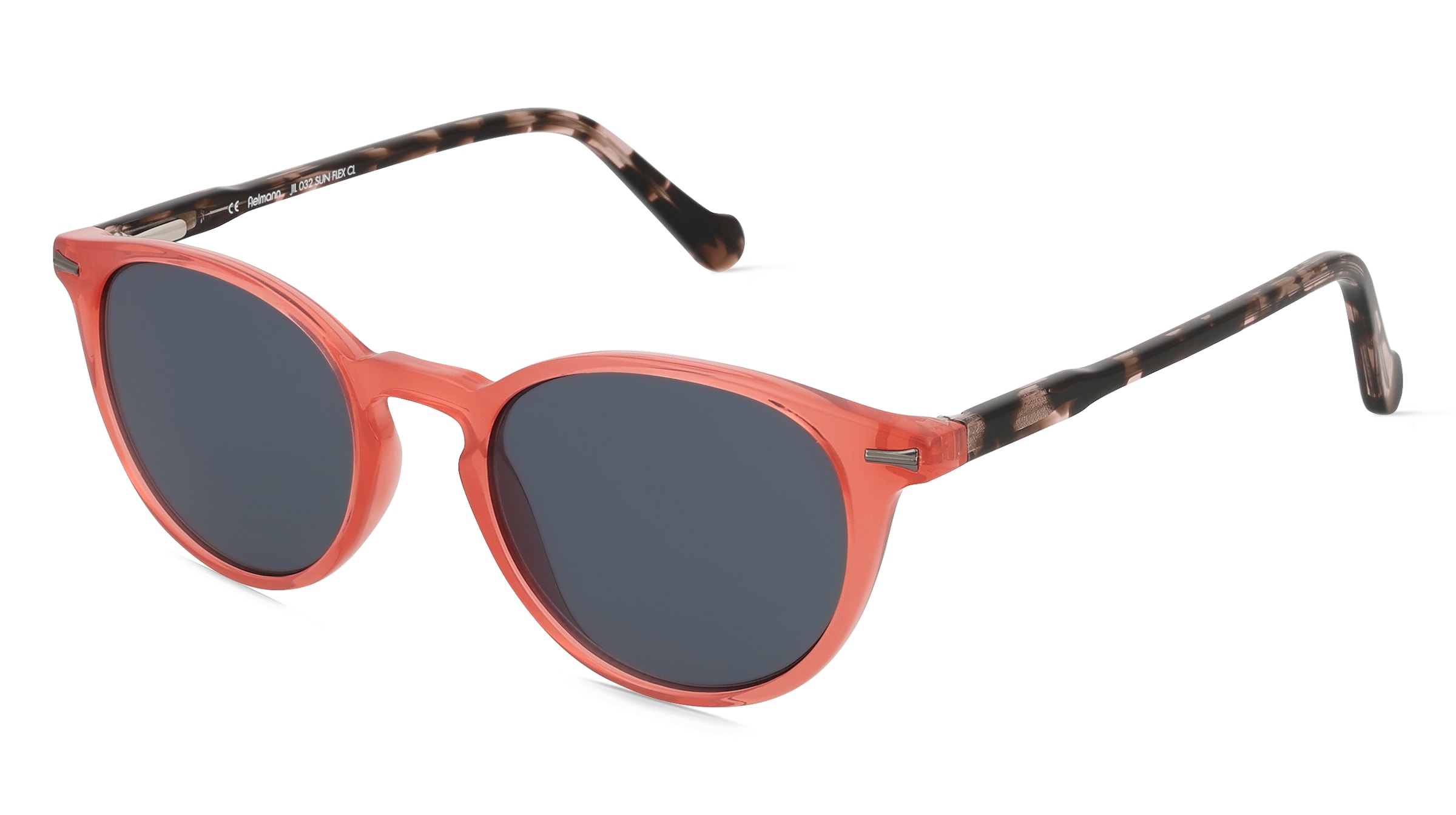 Fielmann JIL 032 SUN FLEX CL Jugend-Sonnenbrille Vollrand Panto Acetat Spritzguss-Gestell, Pink