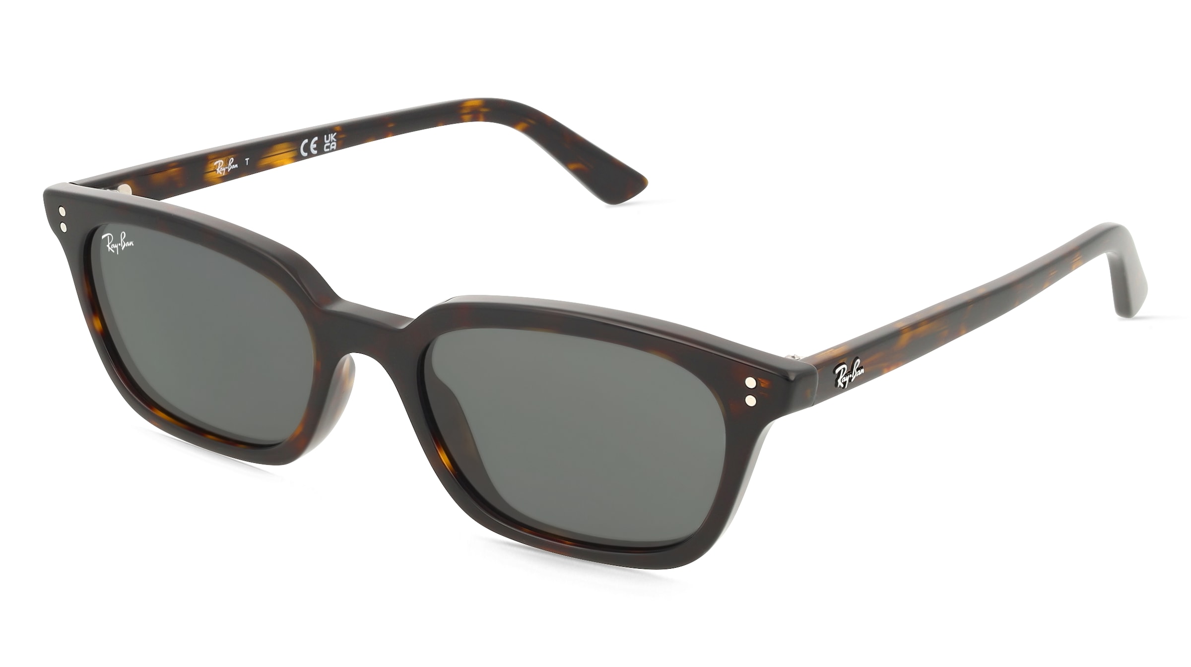 Ray-Ban RB4456 Unisex-Sonnenbrille Vollrand Quadratisch Kunststoff-Gestell, Havanna