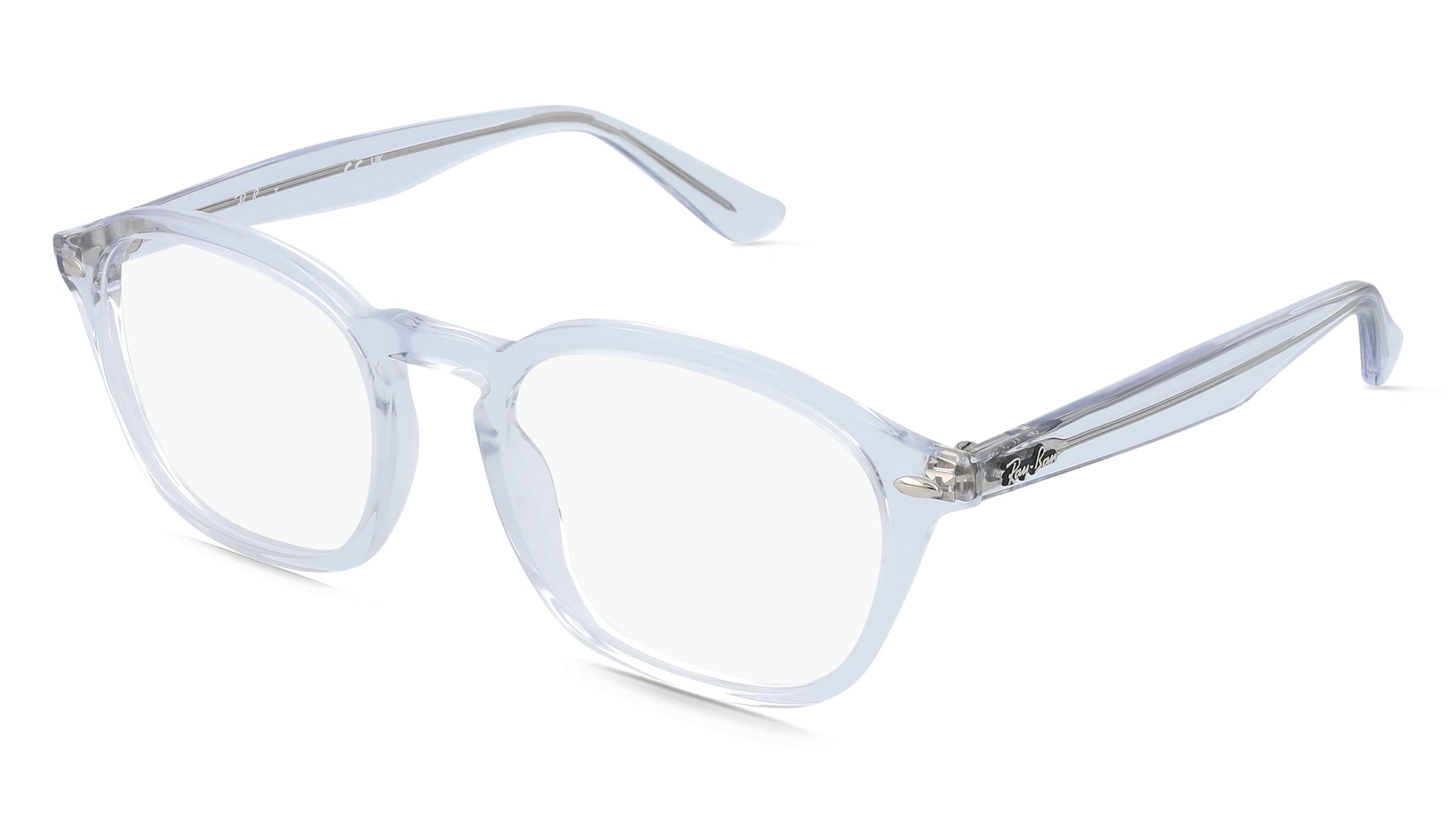 Ray-Ban RX5451 Unisex-Brille inkl. Gläser Vollrand Quadratisch Acetat-Gestell 52/20/145, Weiß