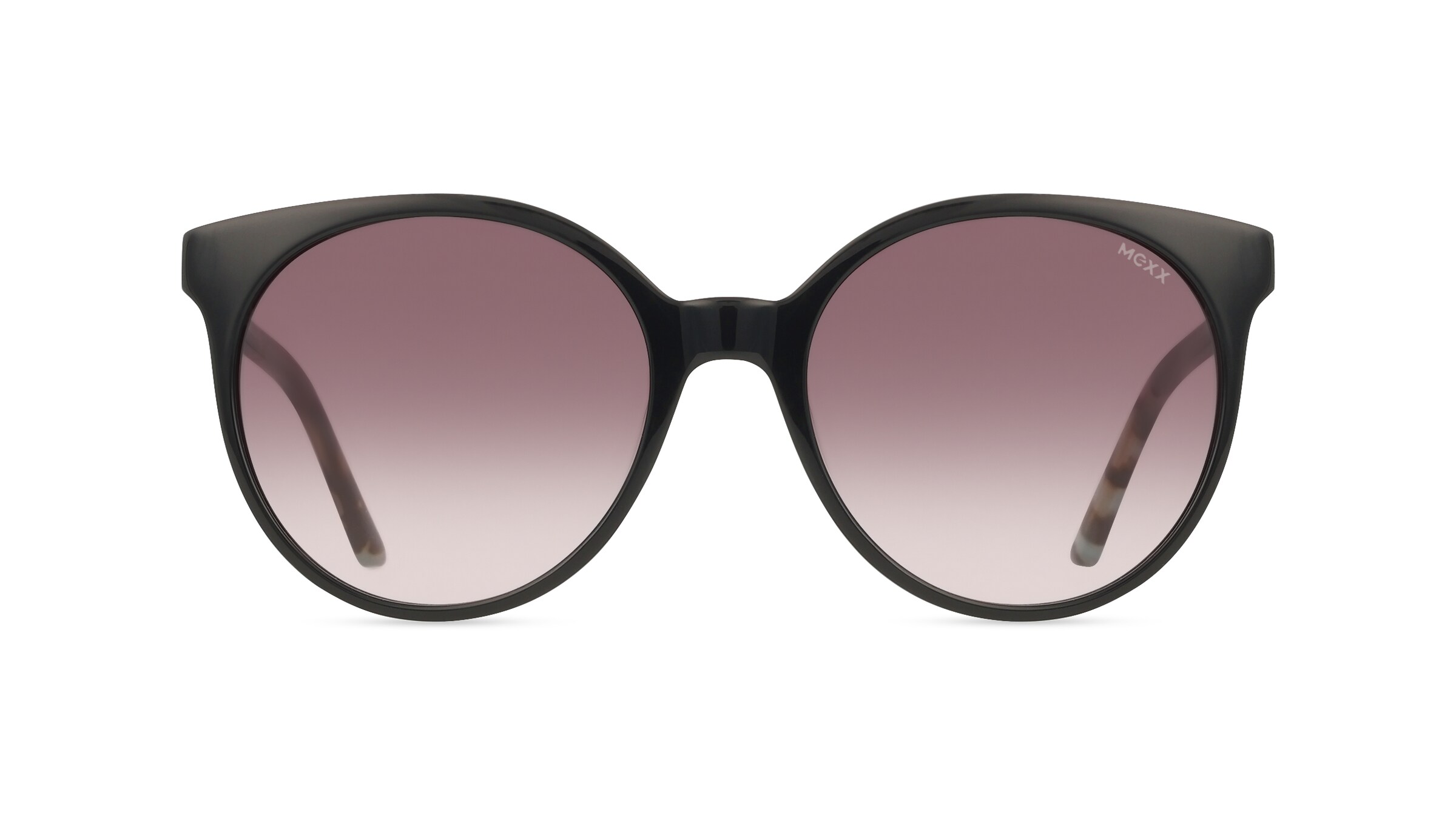 Mexx Eyes 6595 Damen-Sonnenbrille Vollrand Panto Kunststoff-Gestell, schwarz