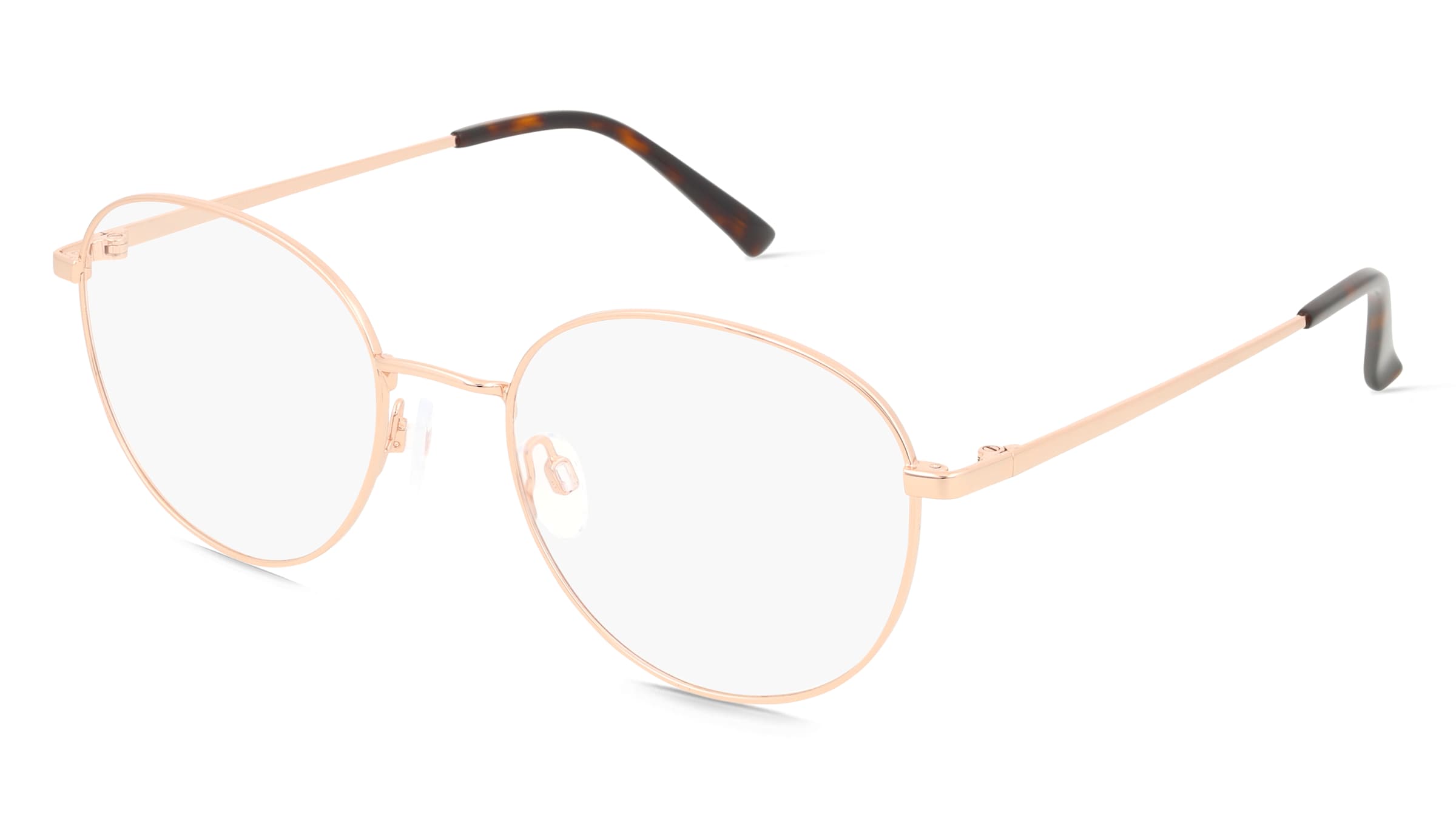 Fielmann BD 600 CL BO Unisex-Brille inkl. Gläser Vollrand Panto Edelstahl-Gestell 46/20/135, Pink