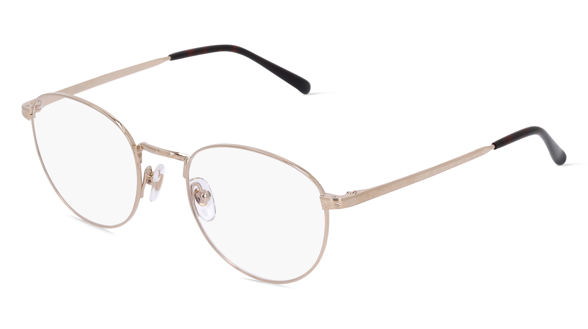 Fielmann TAKUMI 2007 CL Unisex-Brille inkl. Gläser Vollrand Panto Titan-Gestell 49/20/135, Gold