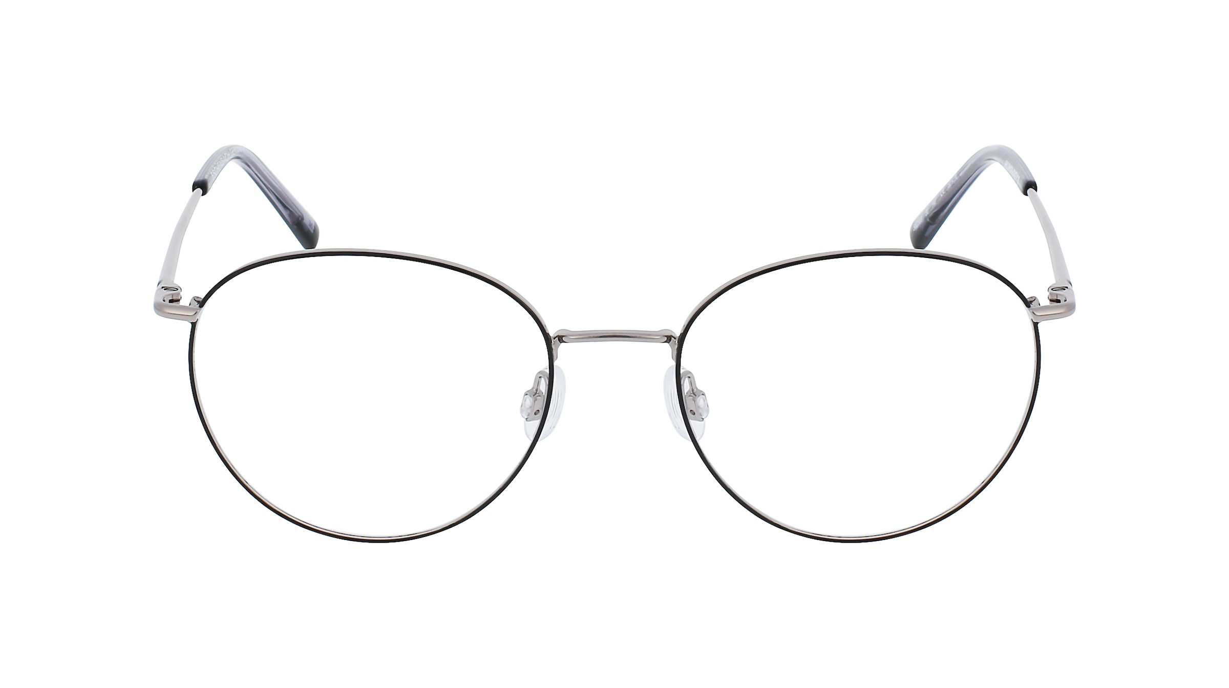 Humphrey’s eyewear 582369 Damen-Brille inkl. Gläser Vollrand Rund Metall-Gestell 53/18/140, grau