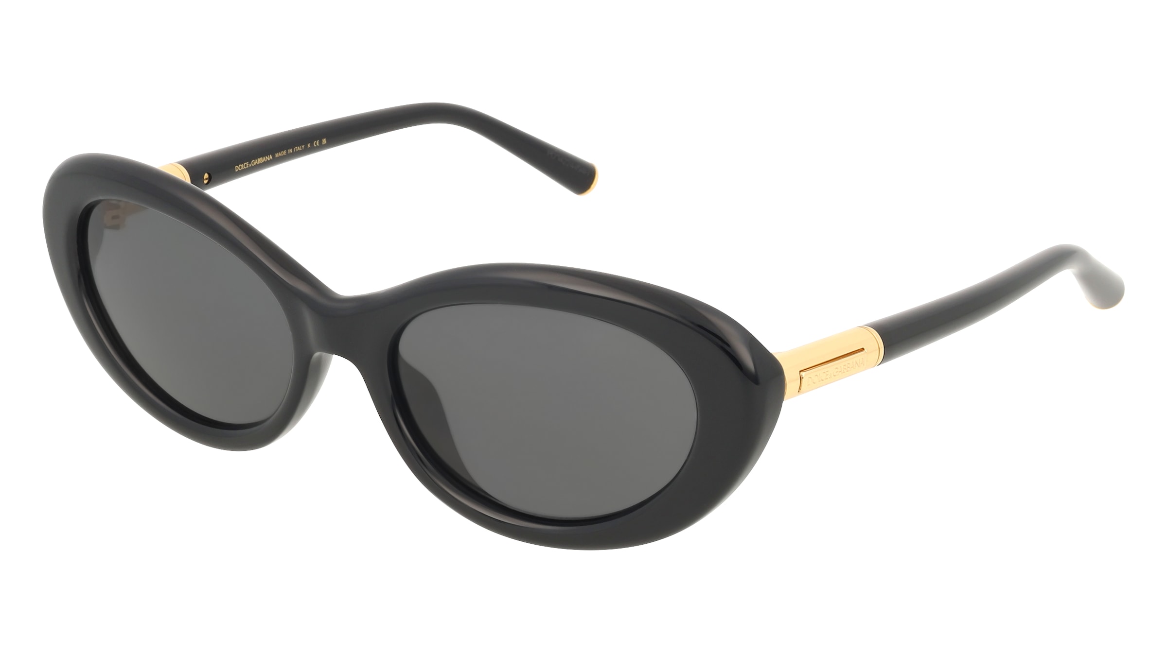 Dolce&amp;Gabbana 0DG4519 Damen-Sonnenbrille Vollrand Oval Acetat-Gestell, Schwarz
