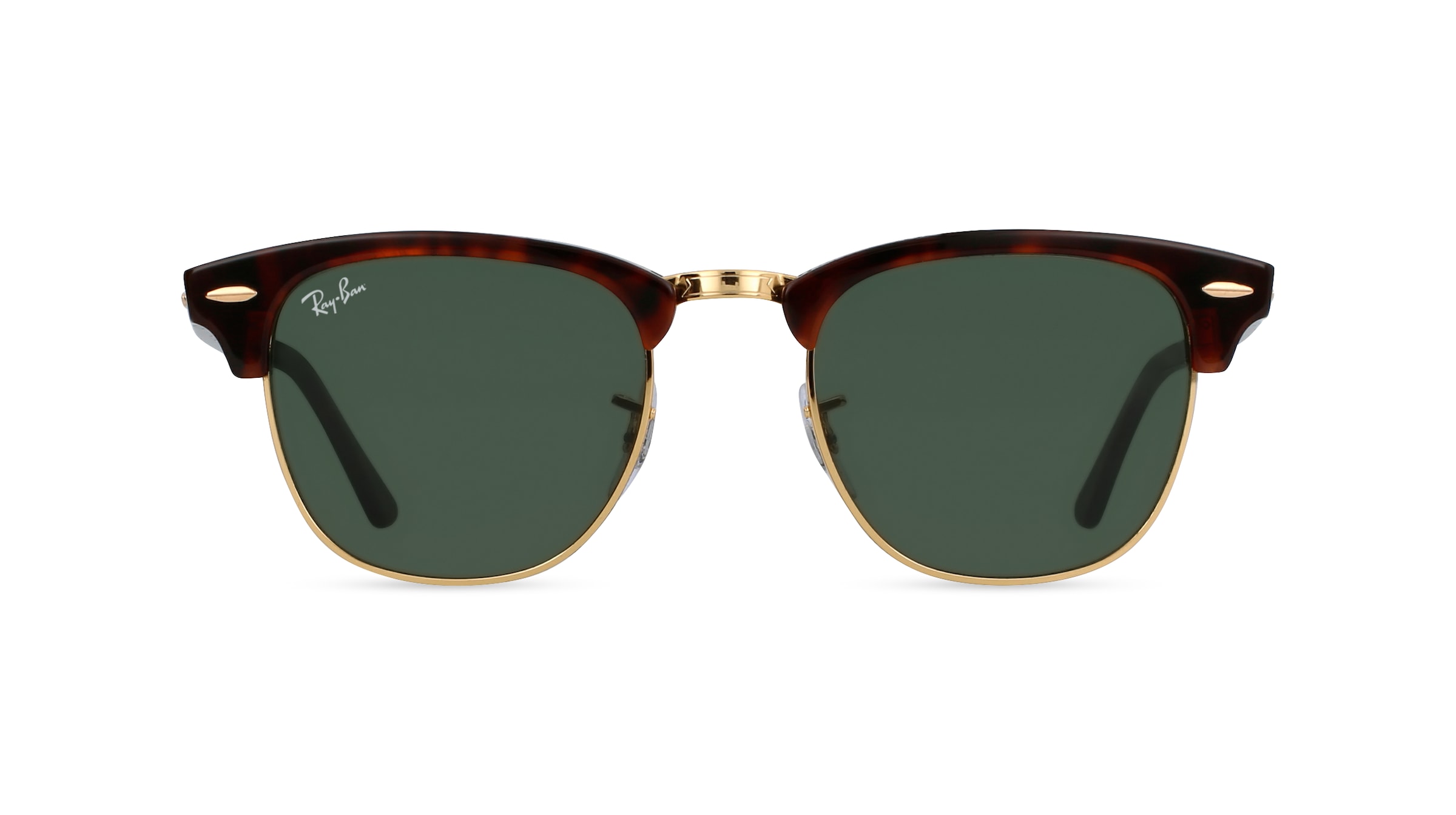 Ray-Ban RB 3016 CLUBMASTER Unisex-Sonnenbrille Vollrand Browline Acetat-Gestell, braun