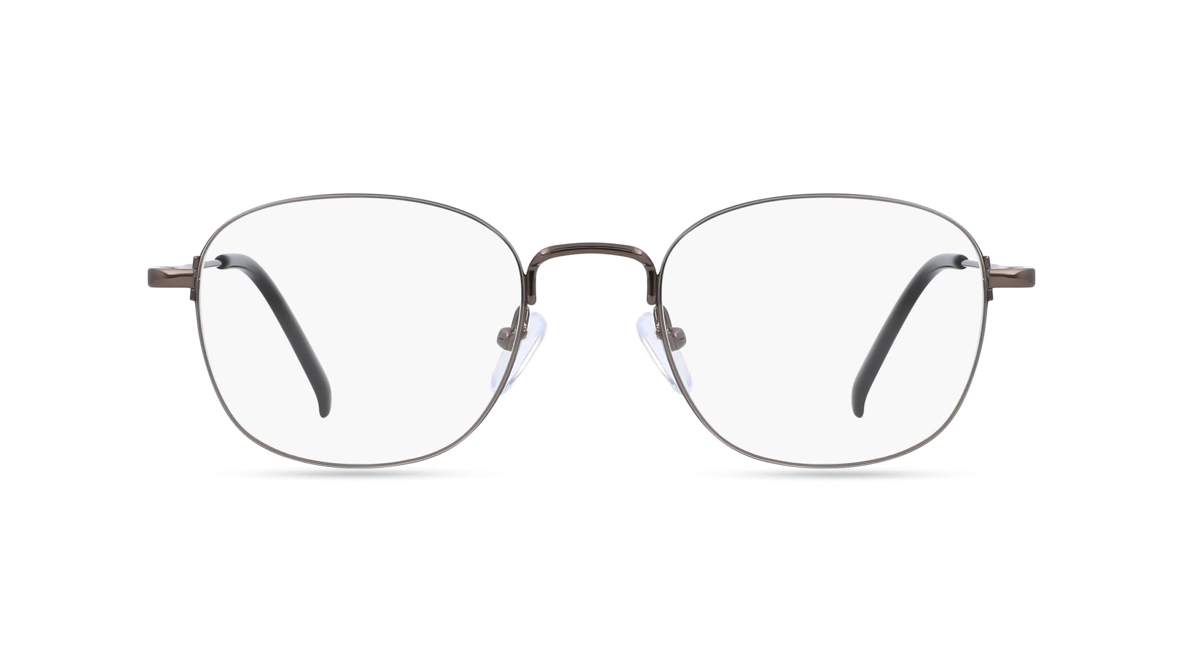 Fielmann BD 525 CL Herren-Brille inkl. Gläser Halbrand Eckig Metall-Gestell 51mm/20mm/150mm, grau