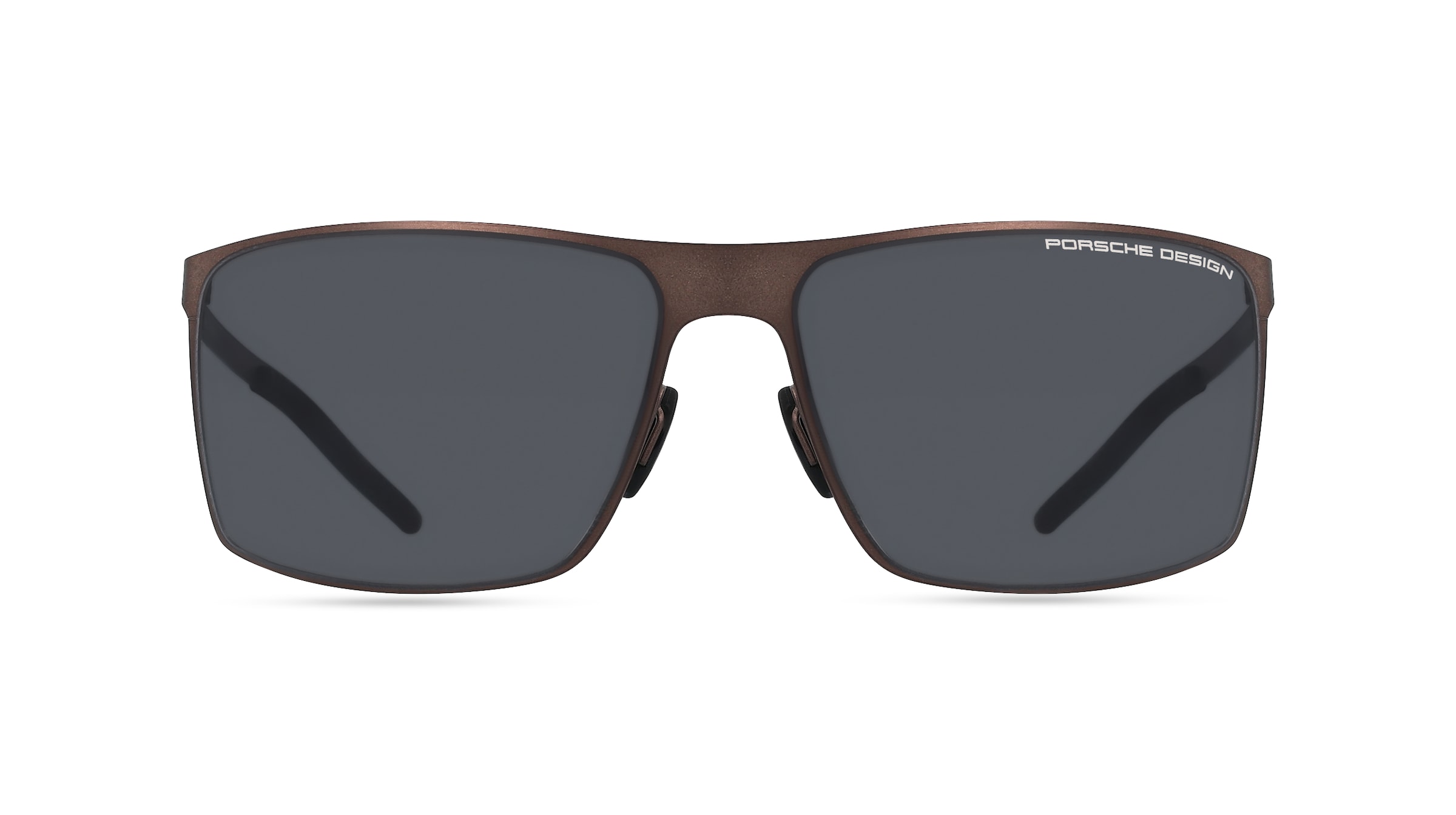 Porsche Design 8667 Herren-Sonnenbrille Vollrand Eckig Metall-Gestell, orange