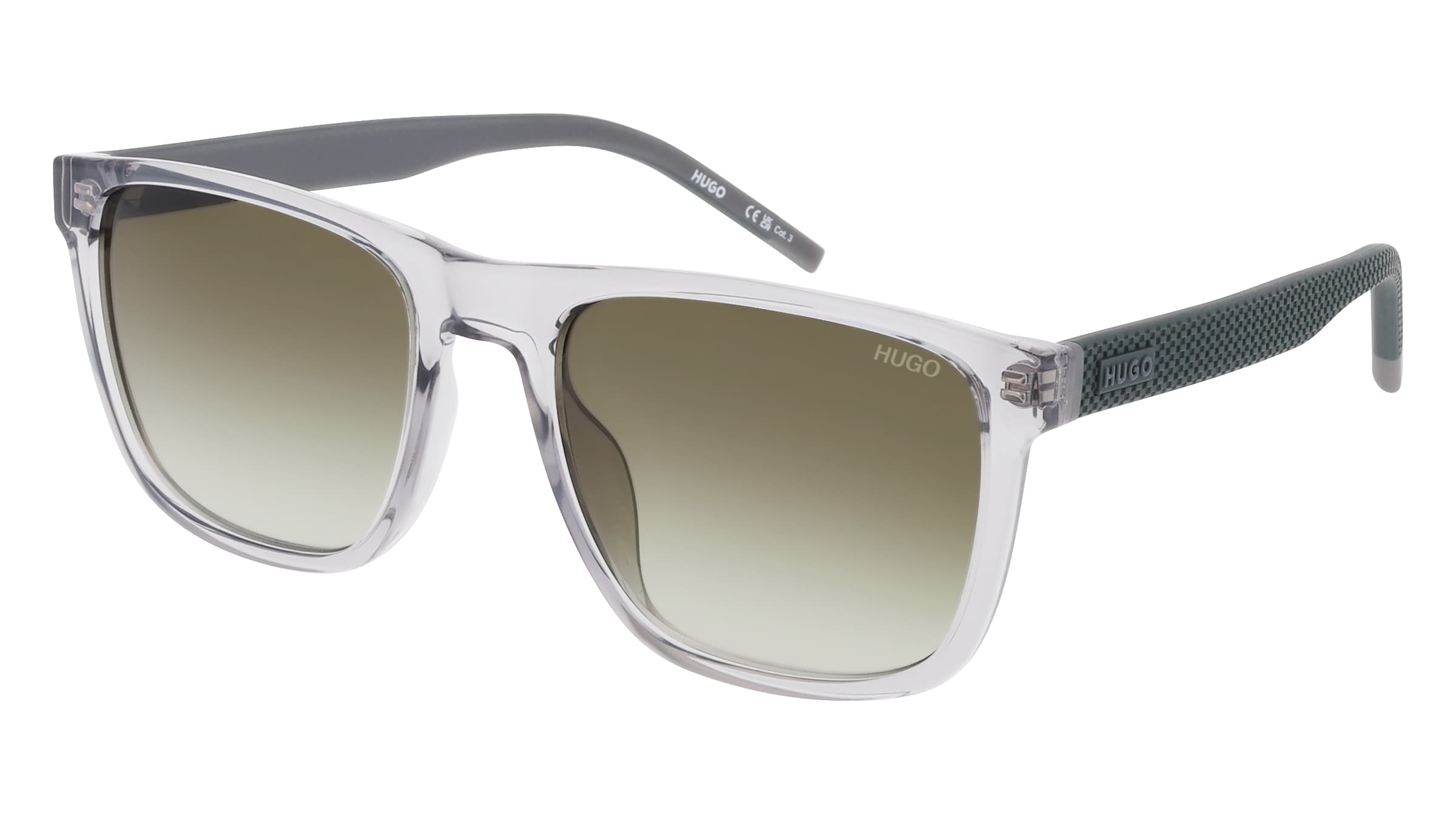 Hugo Boss Hugo Hg 1391/G/S Herren-Sonnenbrille Vollrand Eckig Kunststoff-Gestell, Grau