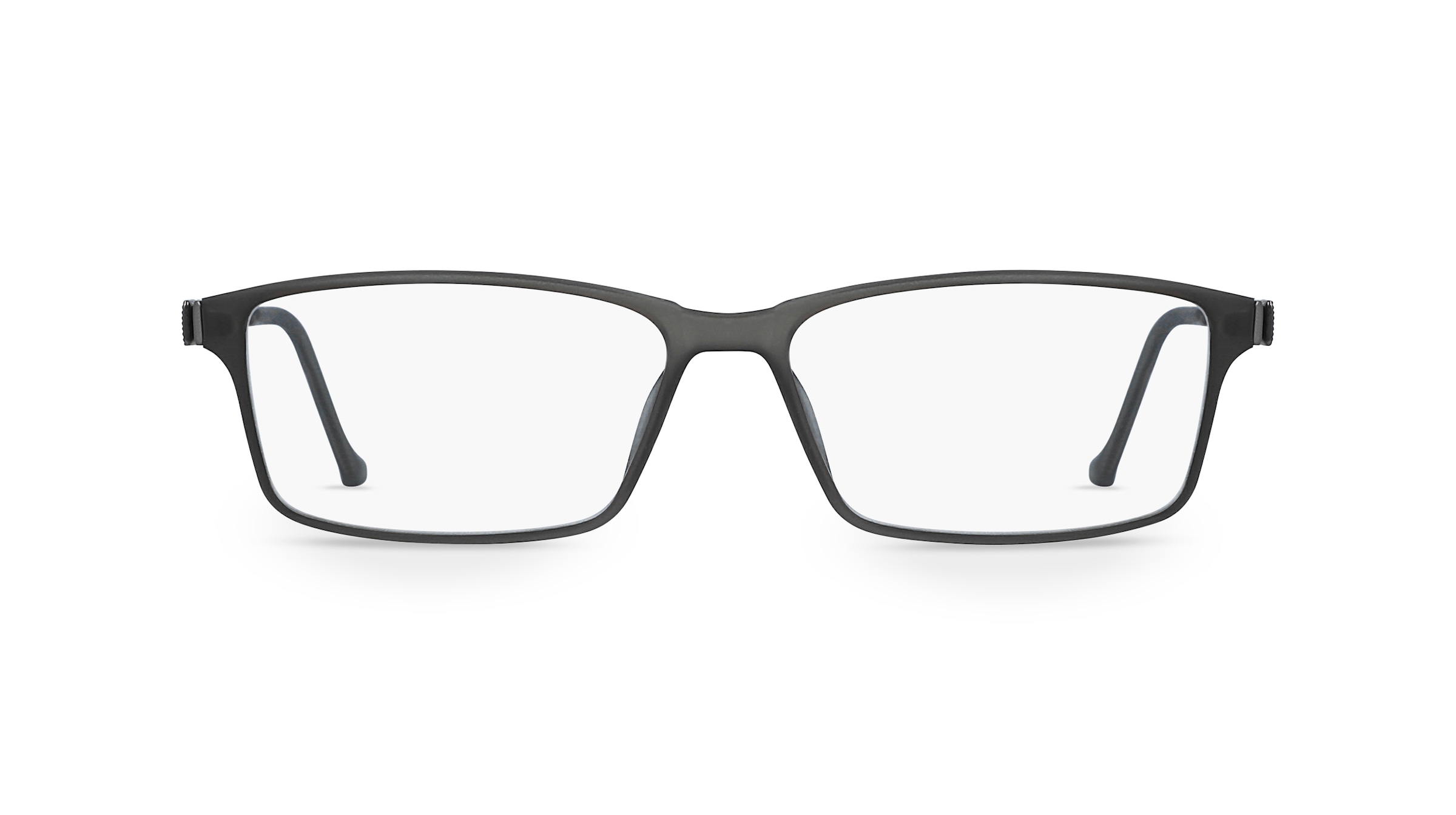 Fielmann COMFORT 088 CL Herren-Brille inkl. Gläser Vollrand Eckig TR90-Gestell 55mm/14mm/140mm, grau