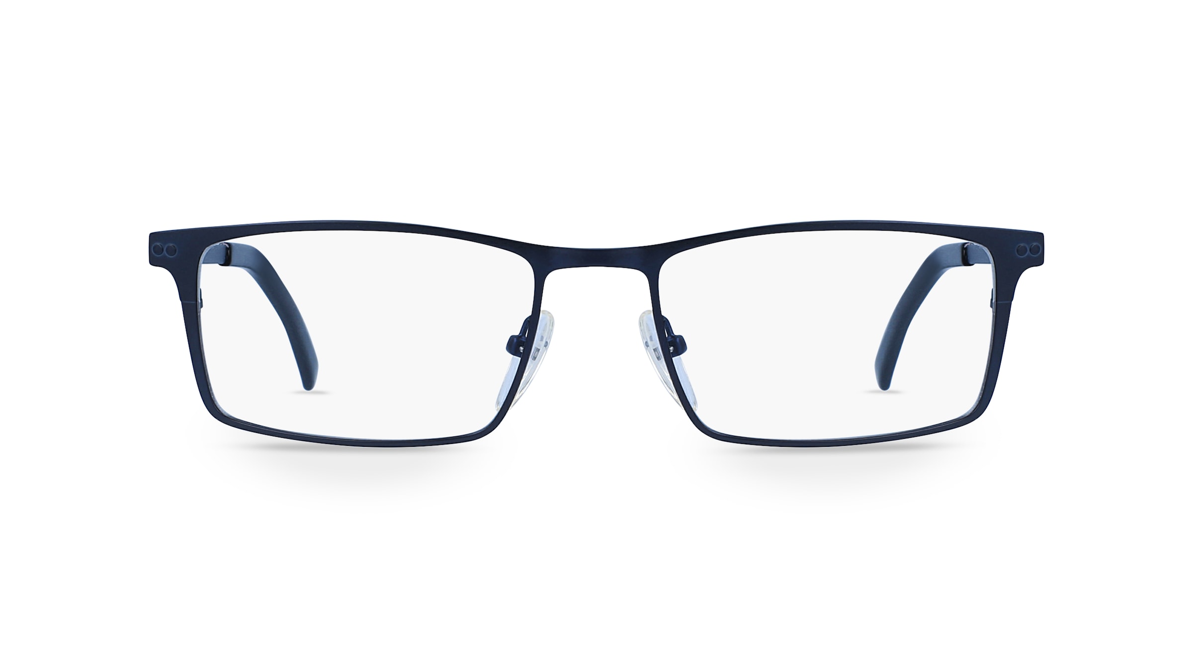 Fielmann OPH 9914 FLEX FA Herren-Brille inkl. Gläser Vollrand Eckig Edelstahl-Gestell 54mm/18mm/145mm, blau