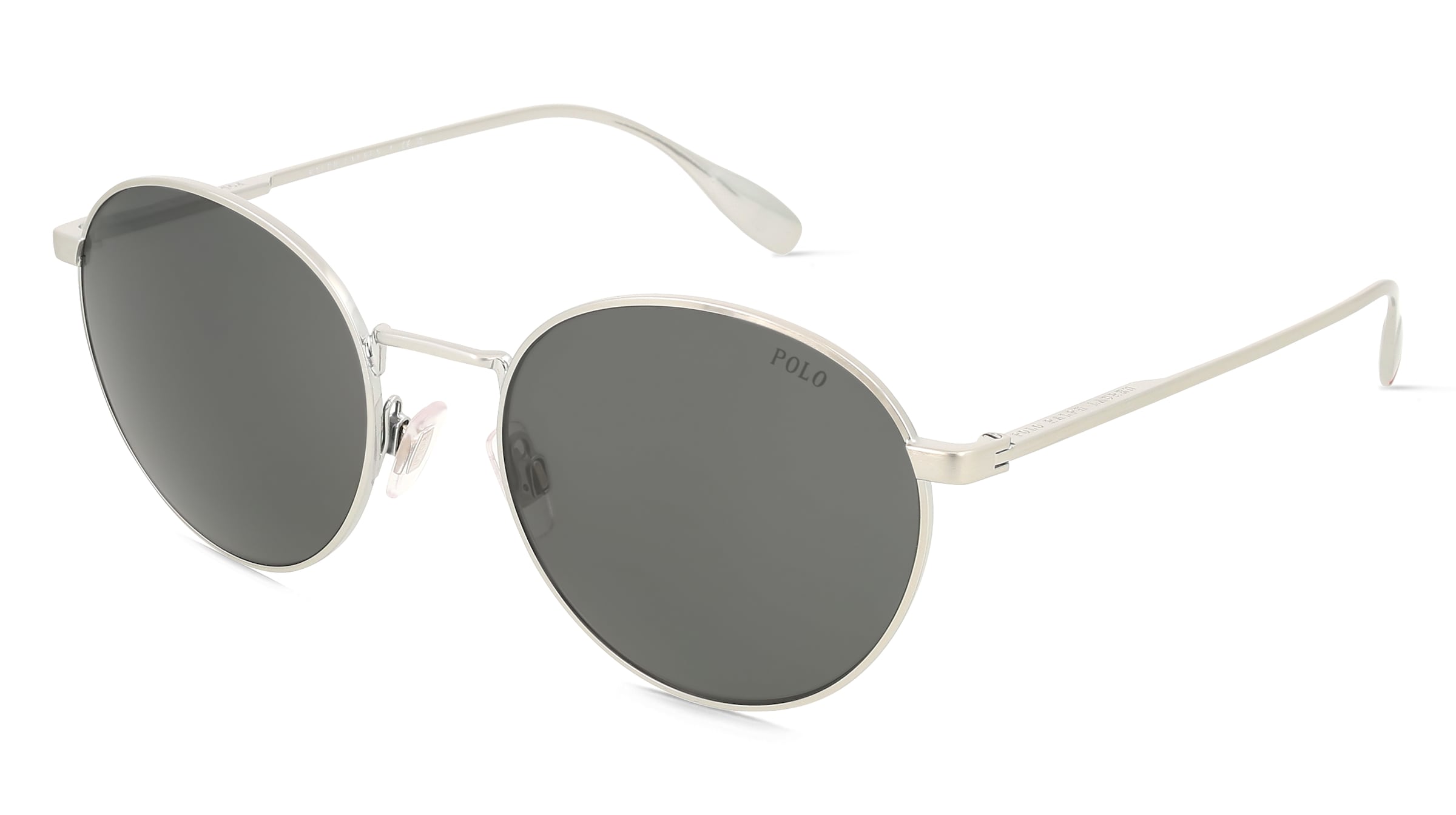 Polo Ralph Lauren 0PH3158 Herren-Sonnenbrille Vollrand Rund Metall-Gestell, Silber