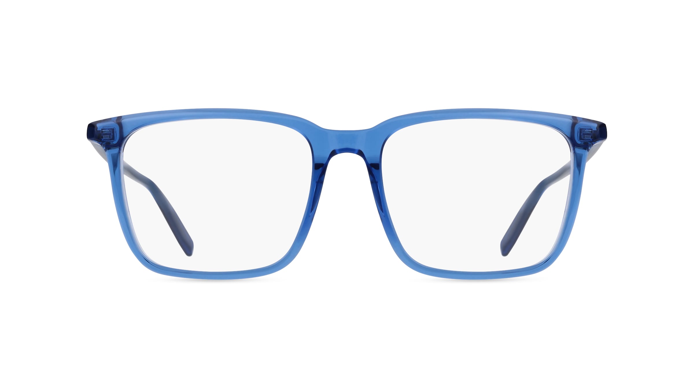 Montblanc MB0011O Herren-Brille inkl. Gläser Vollrand Eckig Acetat-Gestell 57mm/19mm/145mm, blau