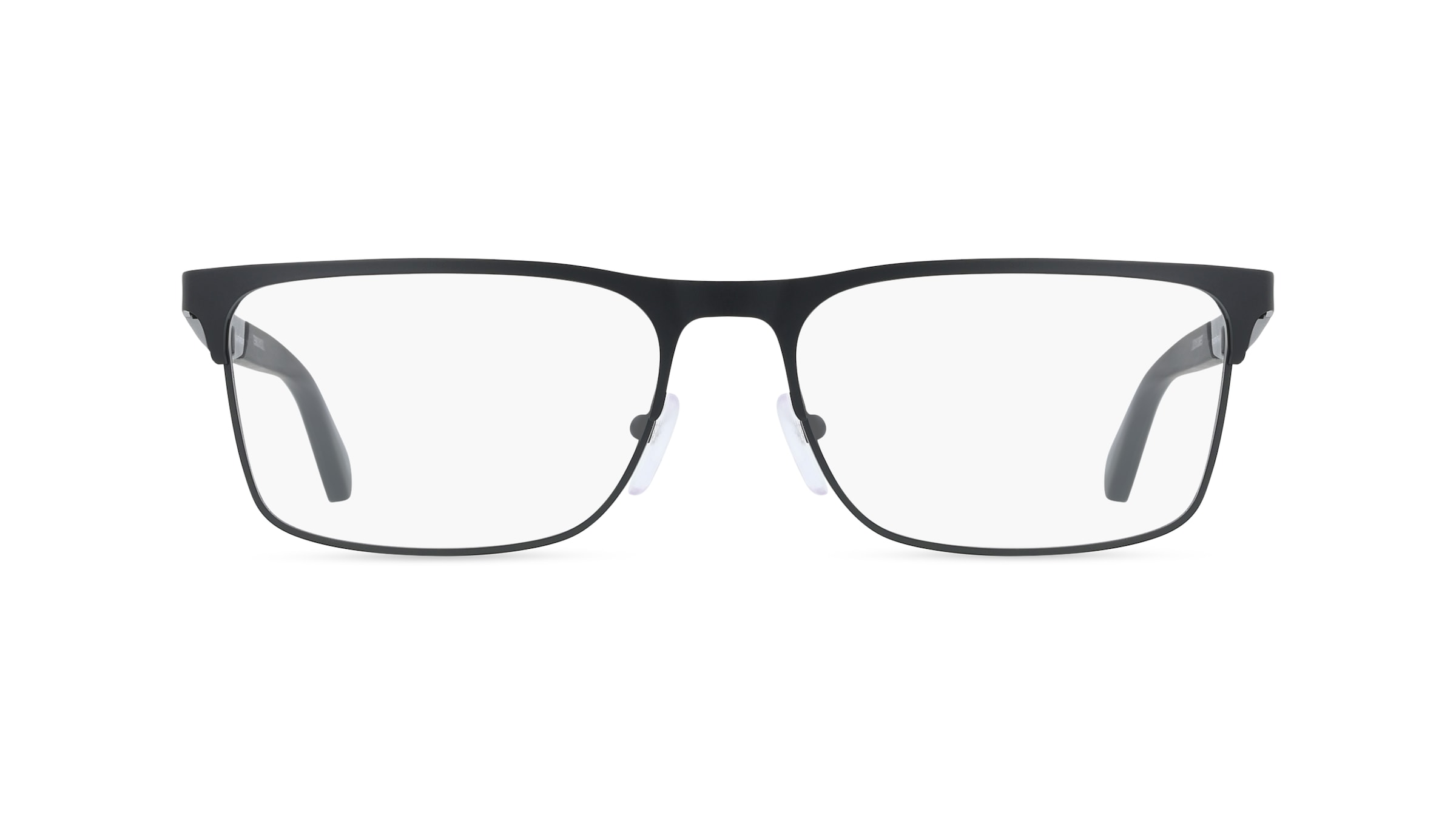 Emporio Armani EA1183 Herren-Brille inkl. Gläser Vollrand Eckig Metall-Gestell 56/17/145, Schwarz