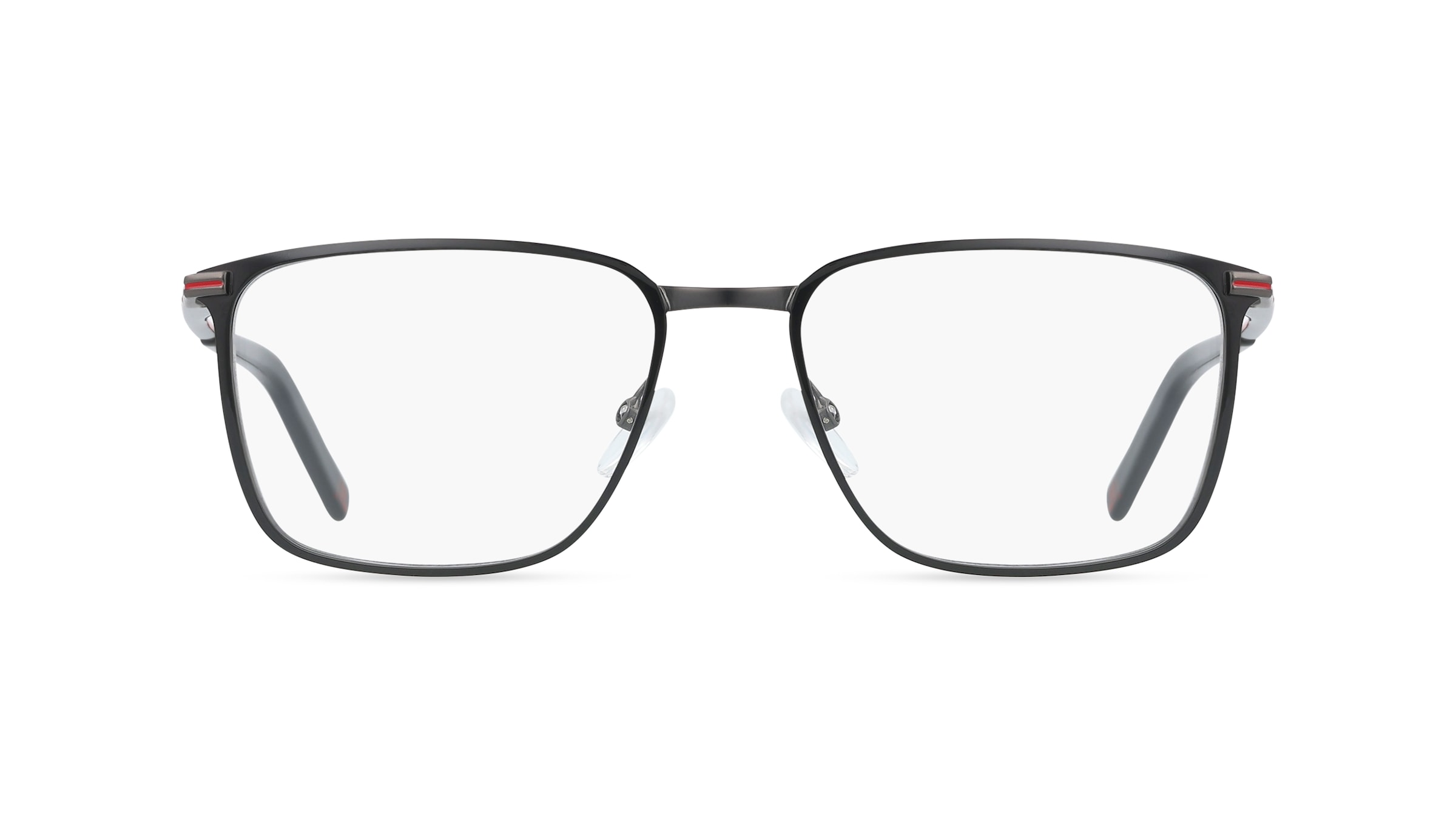 Fila VFI994 Herren-Brille inkl. Gläser Vollrand Quadratisch Edelstahl-Gestell 56/17/145, grau