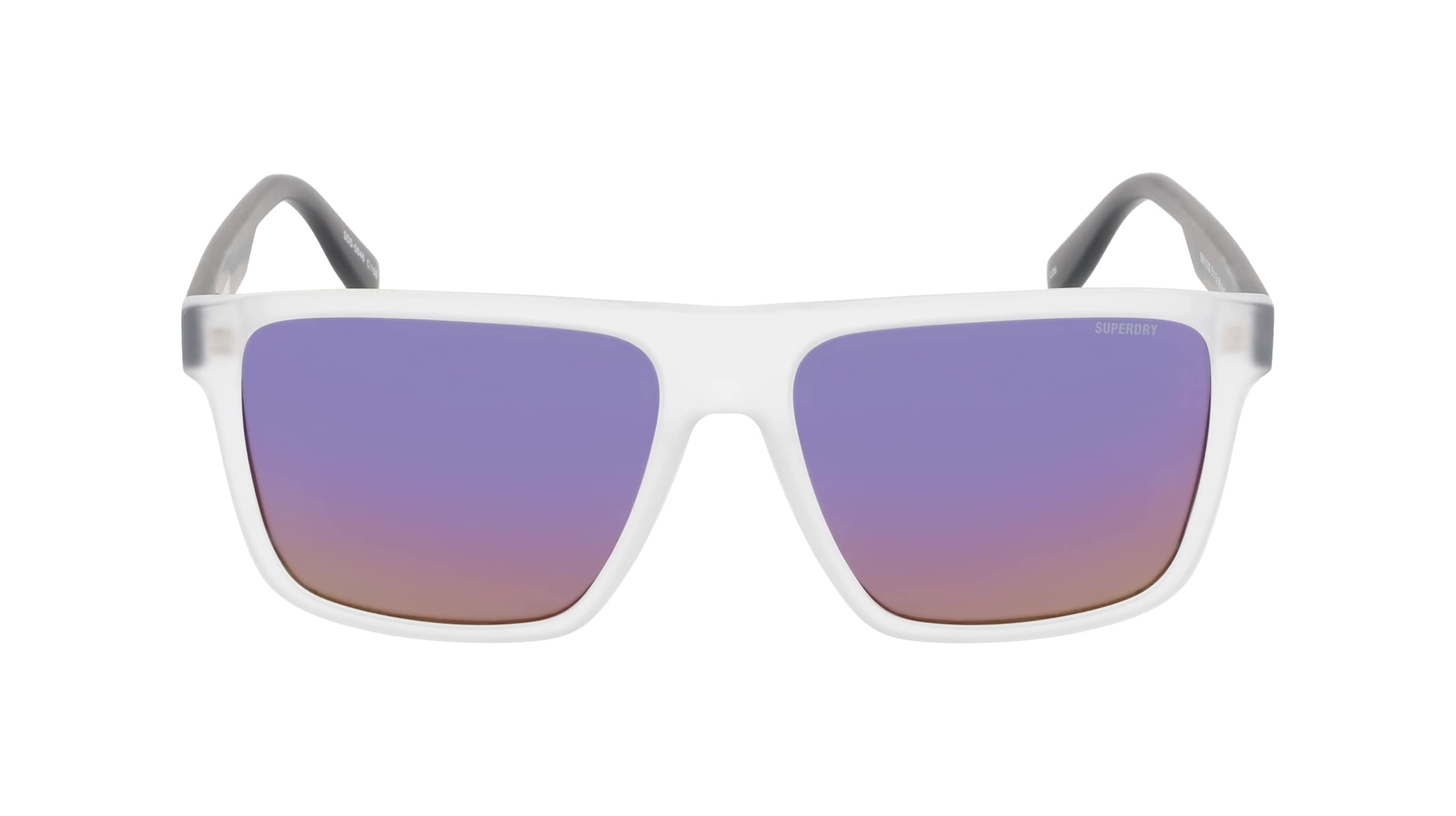 Superdry 996110 Herren-Sonnenbrille Vollrand Quadratisch Kunststoff-Gestell, transparent