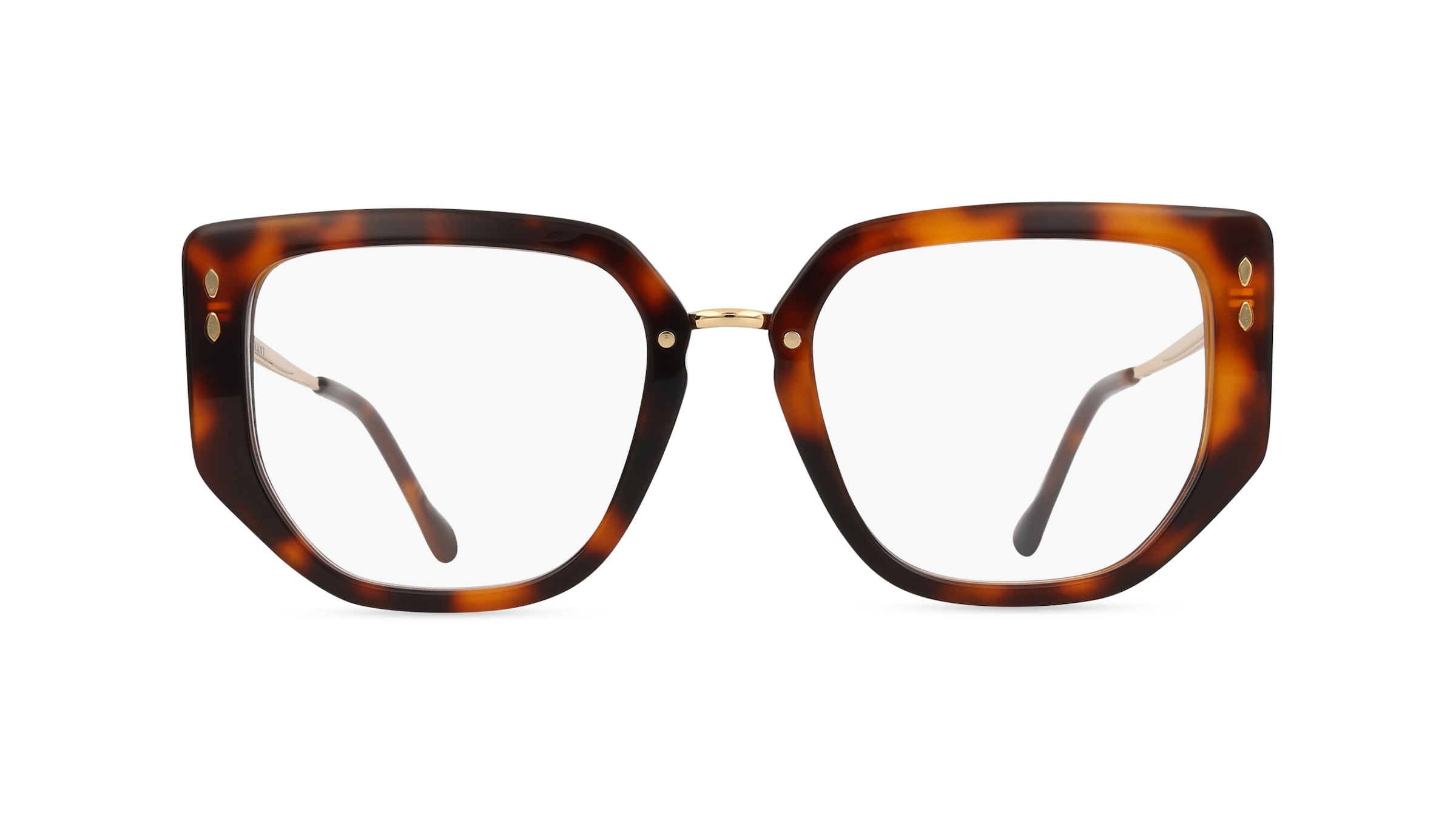 Isabel Marant IM 0148 Damen-Brille inkl. Gläser Vollrand Cateye Acetat-Gestell 52mm/19mm/150mm, gold