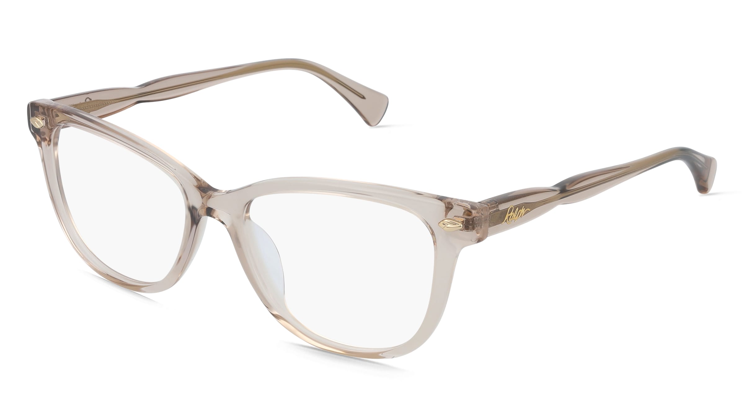 Ralph 0RA7189U Damen-Brille inkl. Gläser Vollrand Panto Acetat-Gestell 53/17/145, Beige