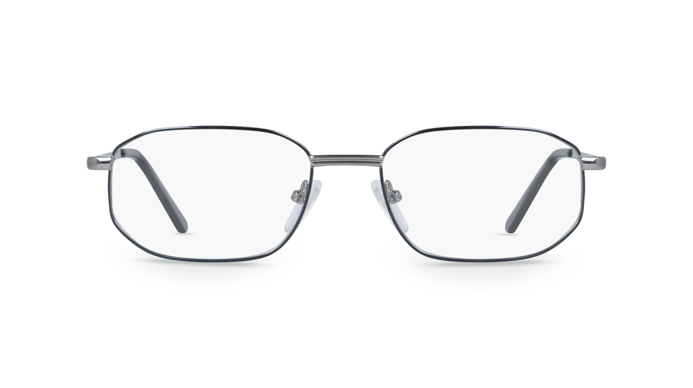 Fielmann BD 148 FLEX TR Herren-Brille inkl. Gläser Vollrand Eckig Metall-Gestell 52mm/17mm/140mm, grau