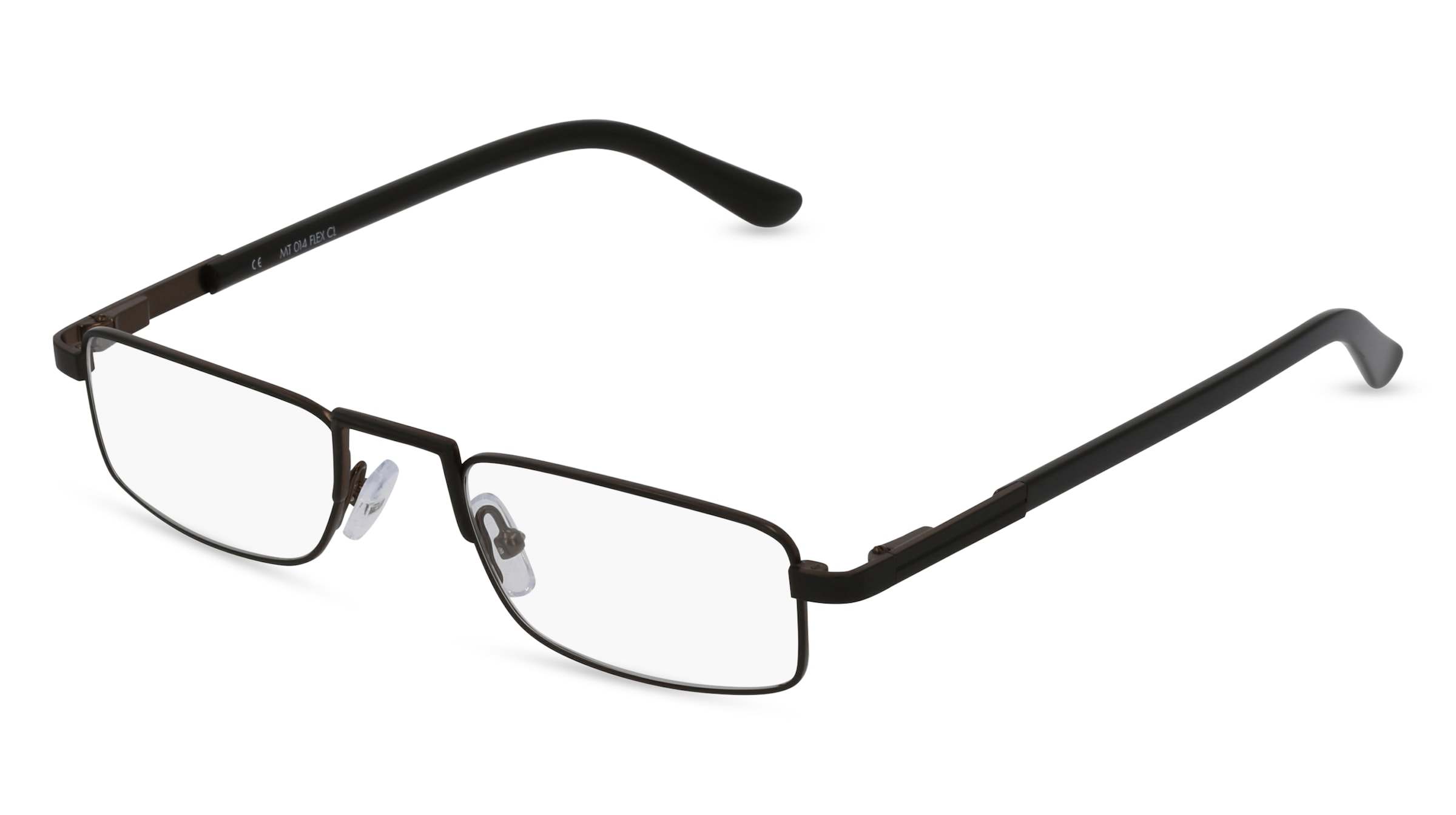 Fielmann MT 014 FLEX CL Herren-Brille inkl. Gläser Vollrand Halb Edelstahl-Gestell 50/20/145, Schwarz