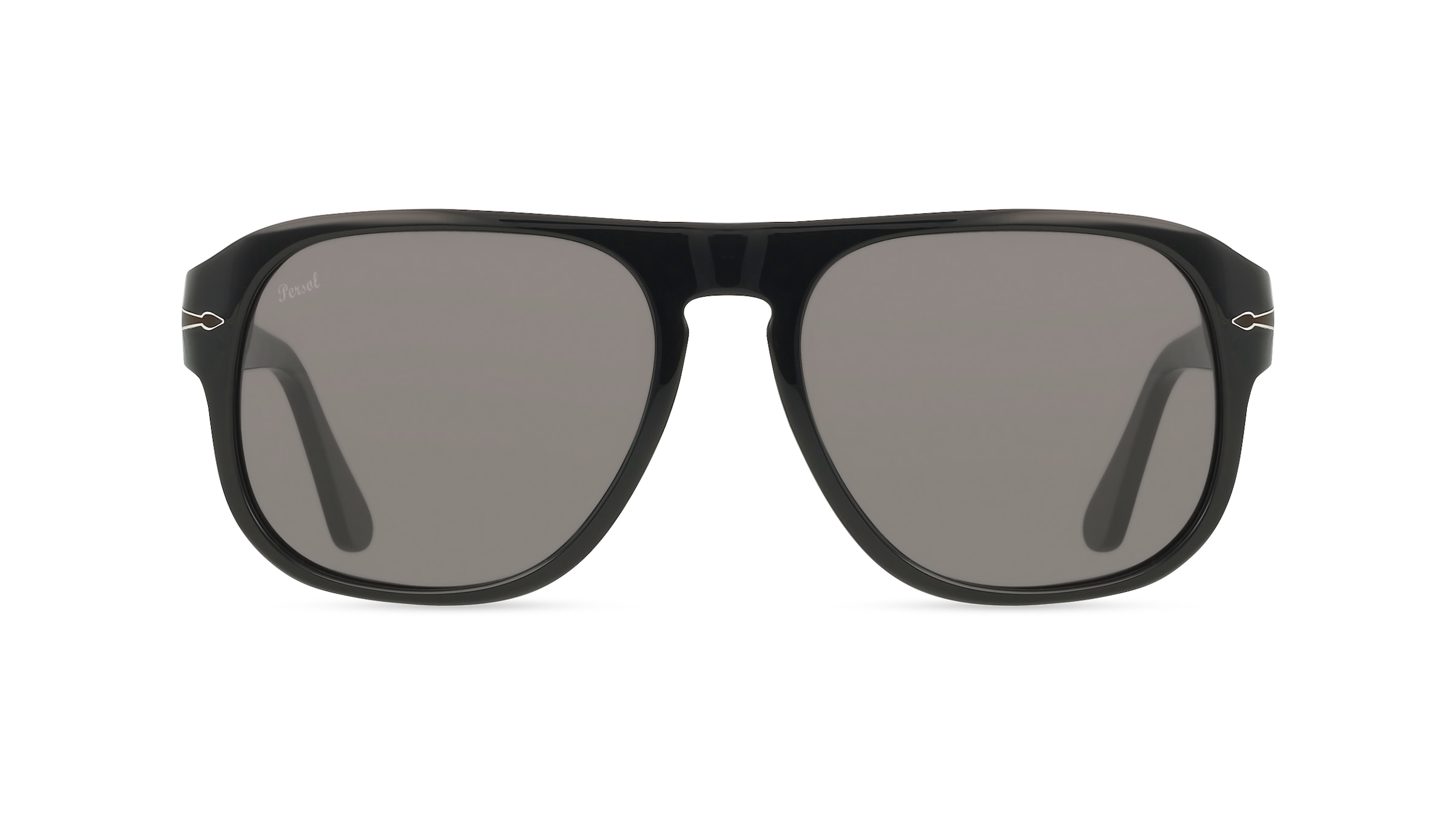 Persol PO3310S Unisex-Sonnenbrille Vollrand Quadratisch Acetat-Gestell, Schwarz