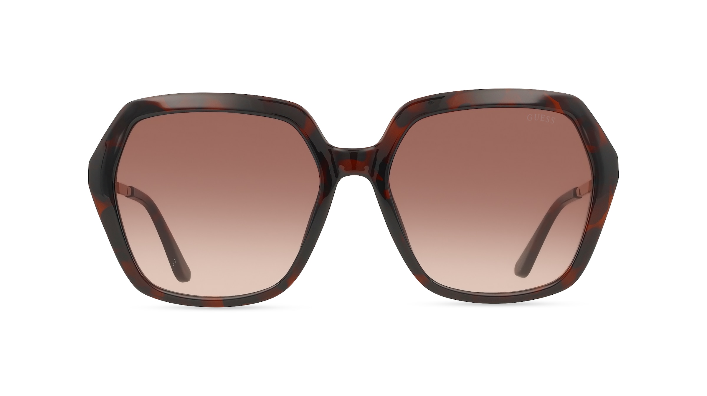 Guess GU00267 Damen-Sonnenbrille Vollrand Quadratisch Kunststoff-Gestell, braun