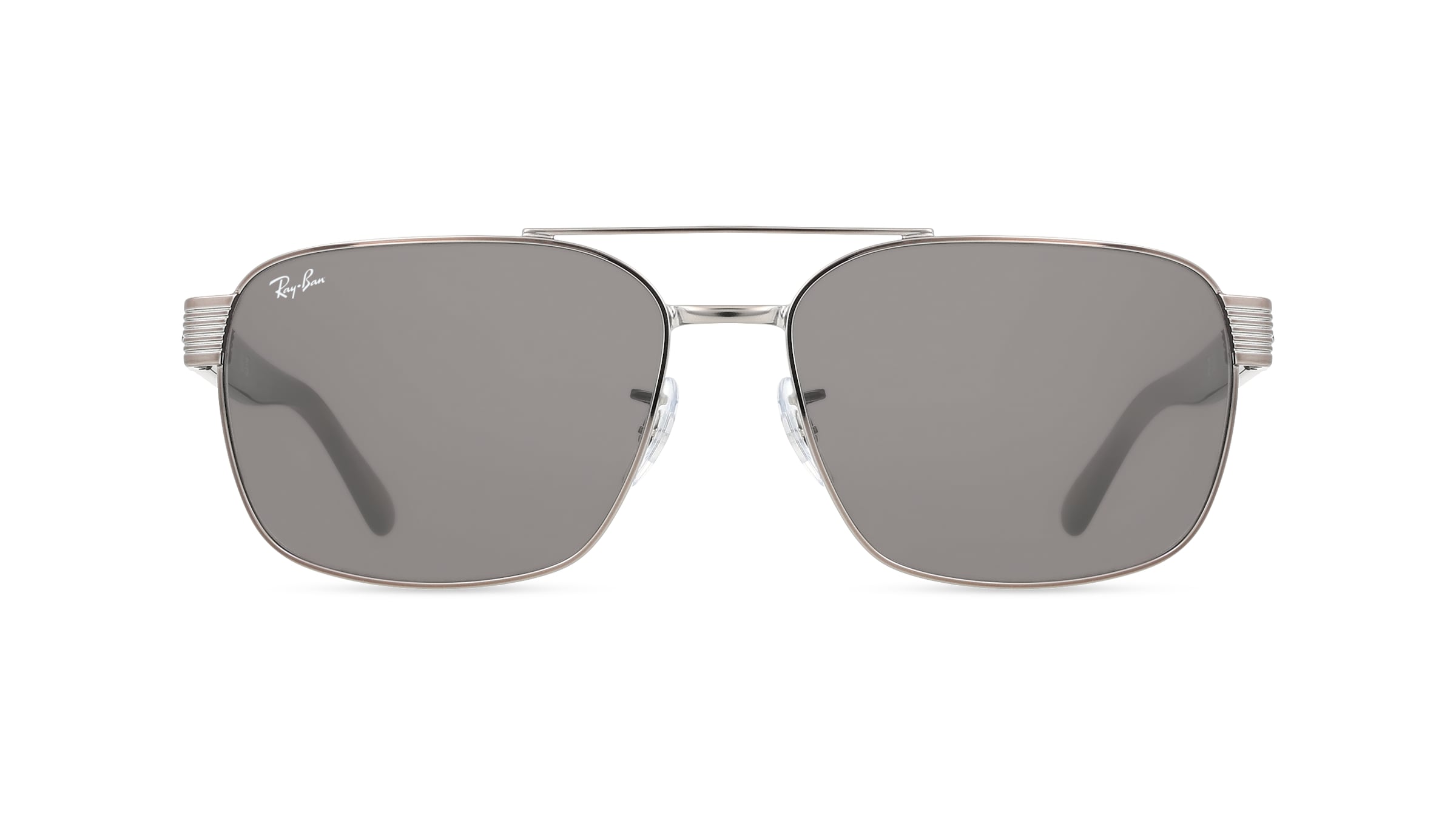 Ray-Ban RB3751 Damen-Sonnenbrille Vollrand Eckig Metall-Gestell, grau