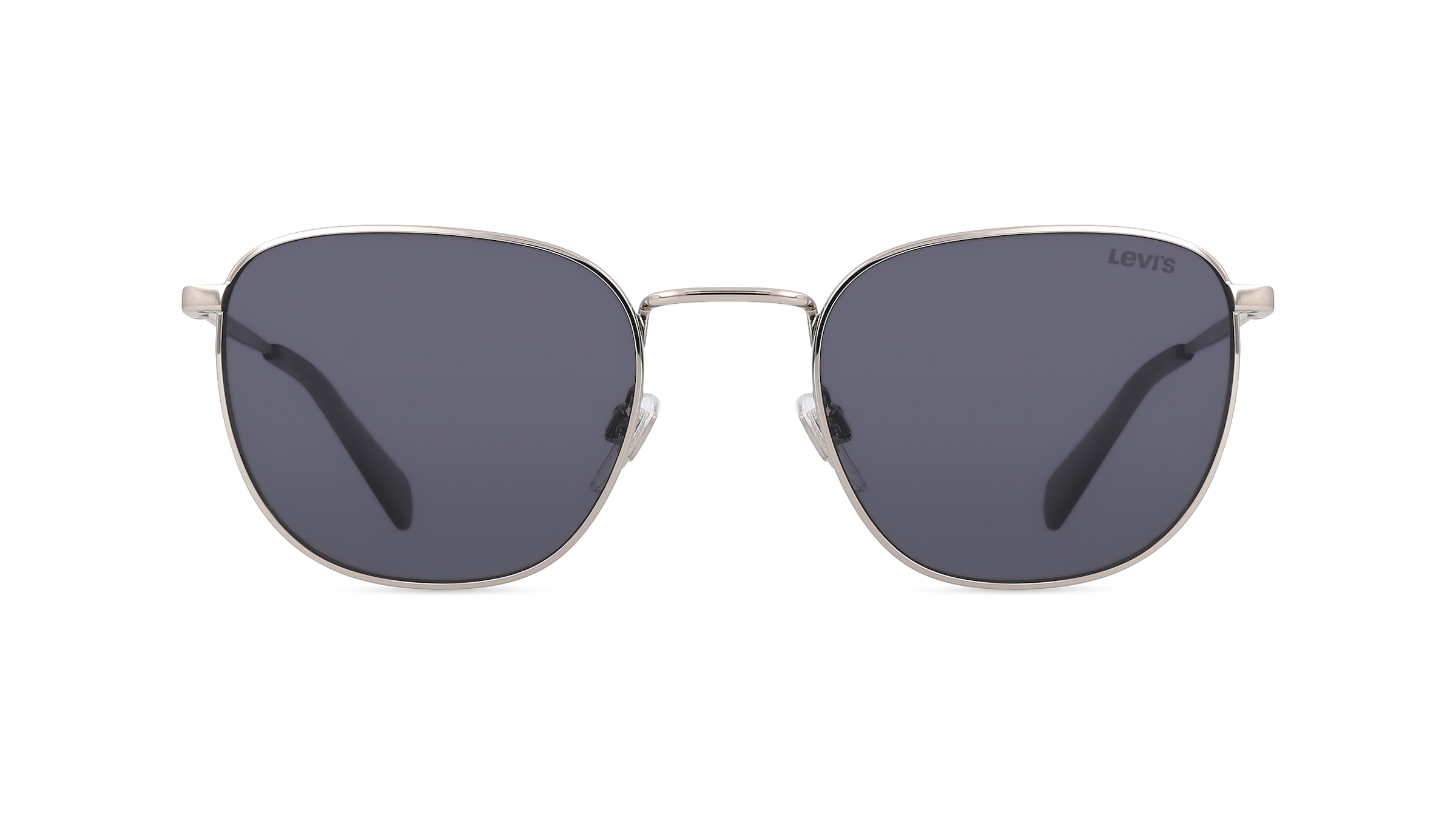 Levi's LV 1029/S Unisex-Sonnenbrille Vollrand Panto Metall-Gestell, silber