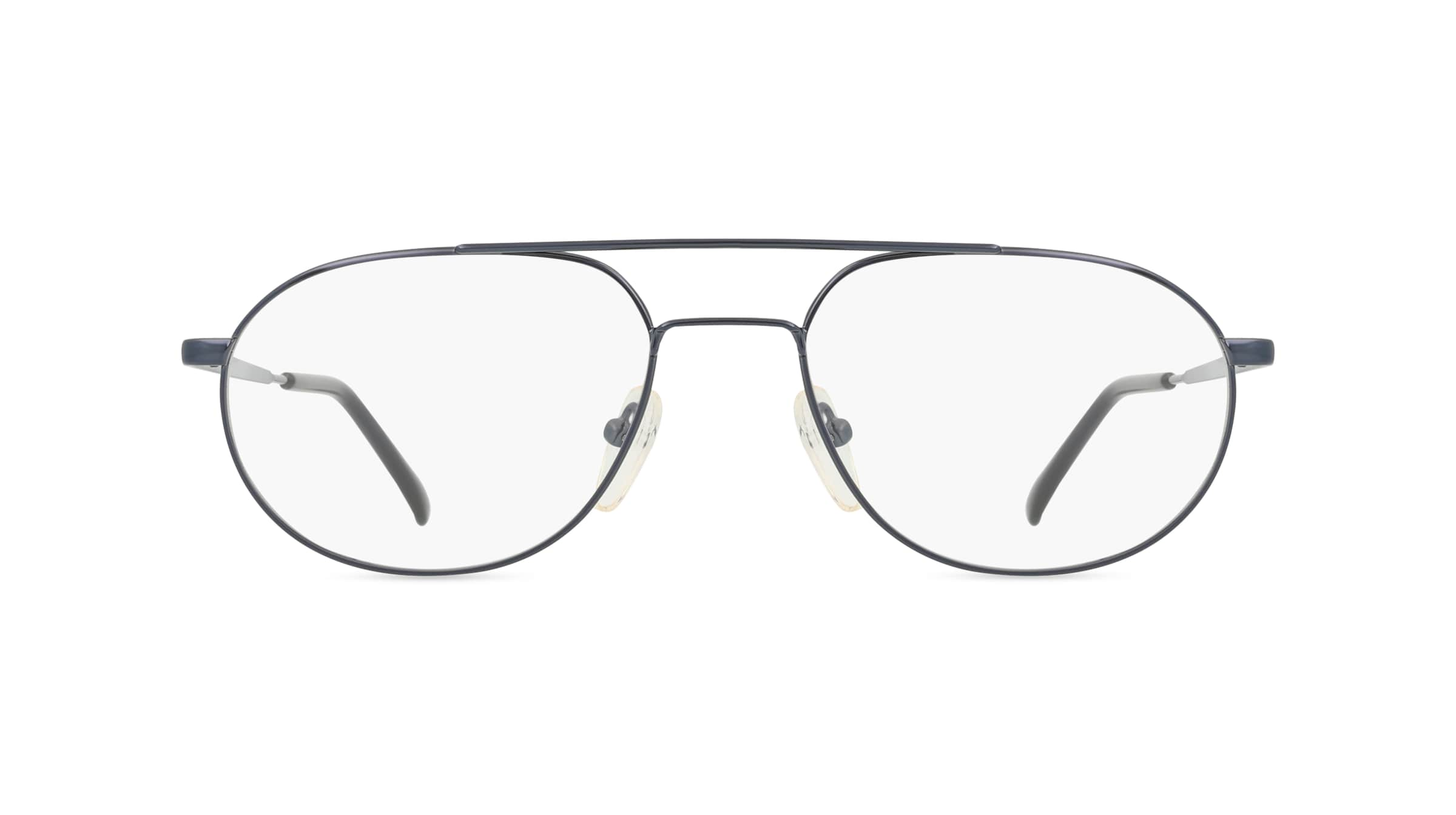 Fielmann MC 176 TR Herren-Brille inkl. Gläser Vollrand Pilot Metall-Gestell 52mm/16mm/135mm, blau