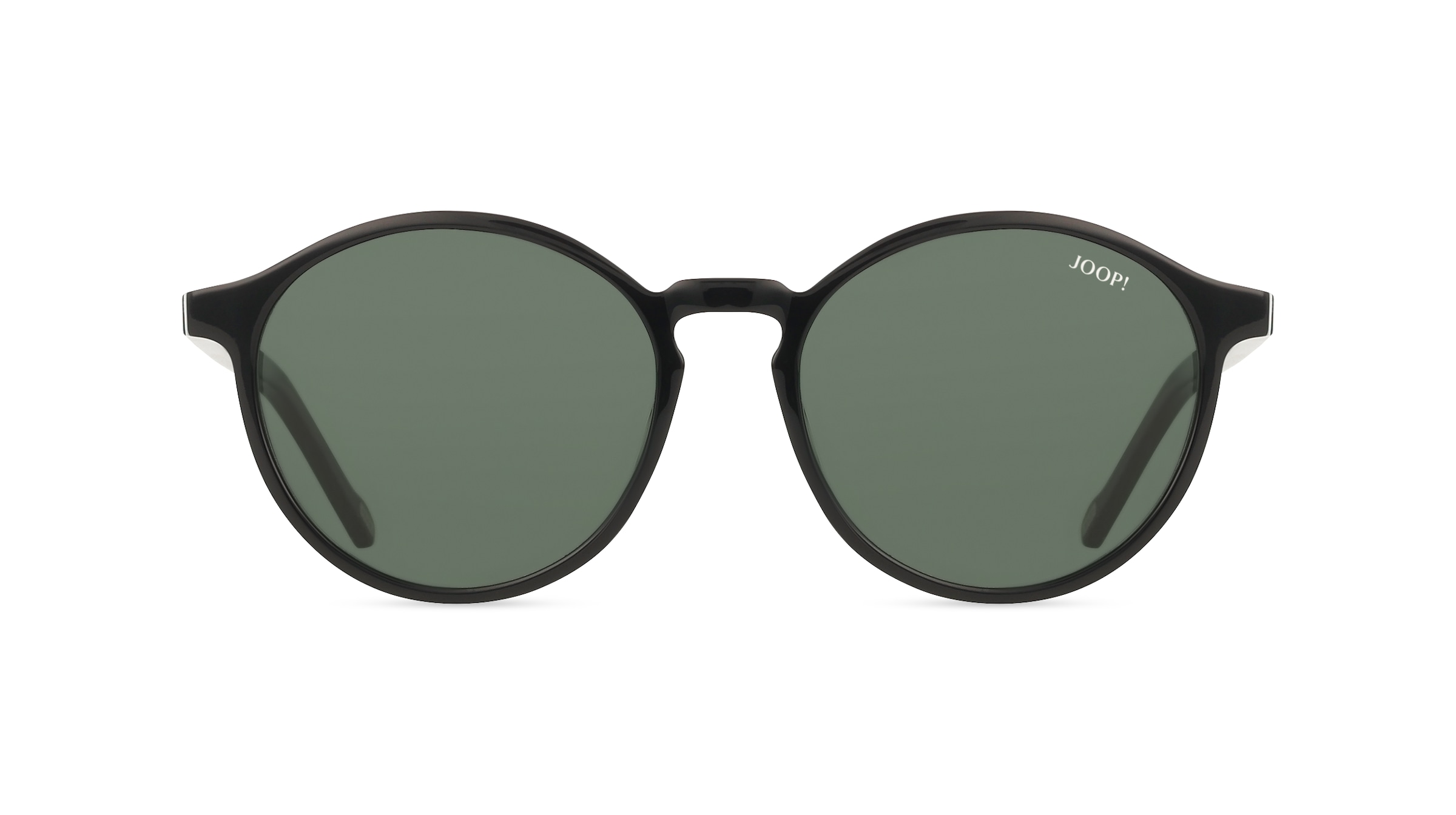 JOOP! JP 7106 Unisex-Sonnenbrille Vollrand Rund Acetat-Gestell, schwarz