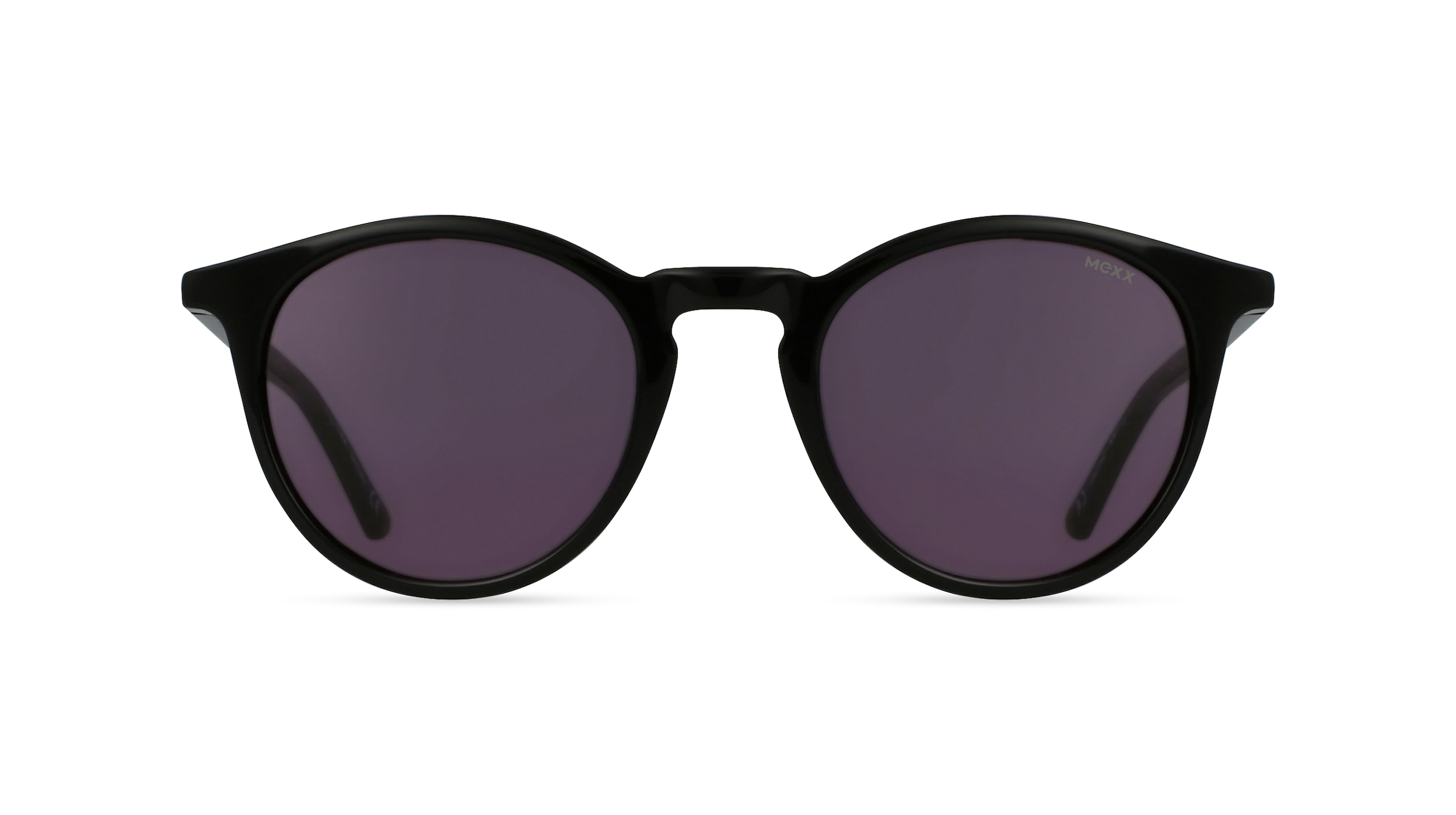 Mexx Eyes 6477 Unisex-Sonnenbrille Vollrand Panto Kunststoff-Gestell, schwarz