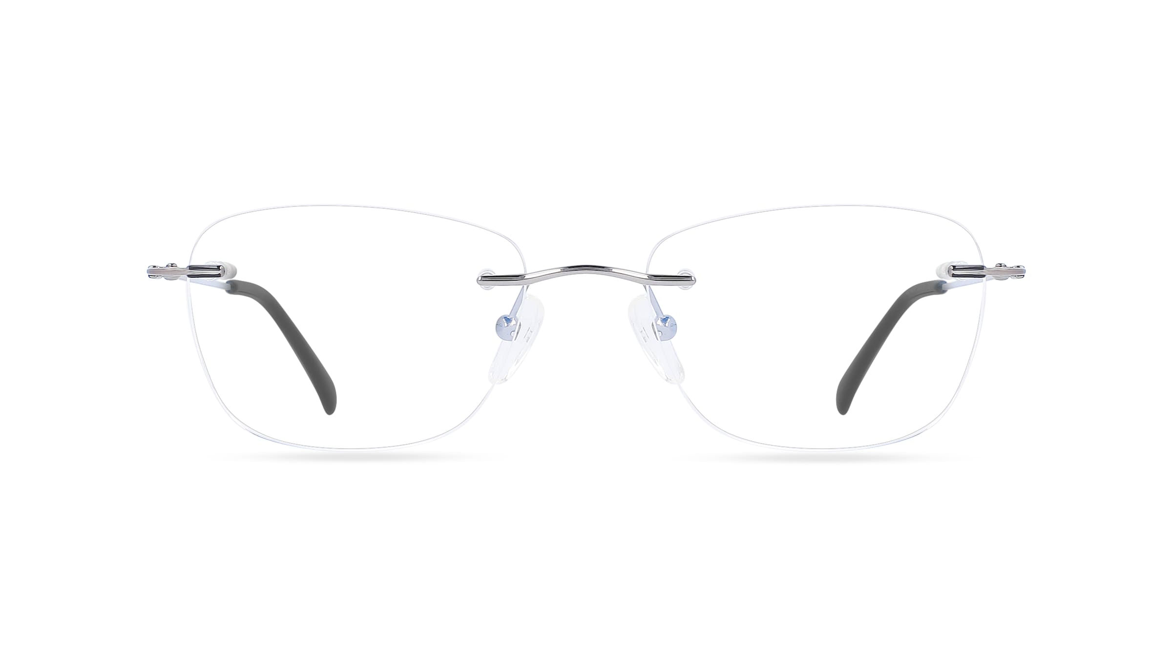 Fielmann OPH 9959 CL Damen-Brille inkl. Gläser Randlos Eckig Metall-Gestell 53mm/18mm/135mm, grau