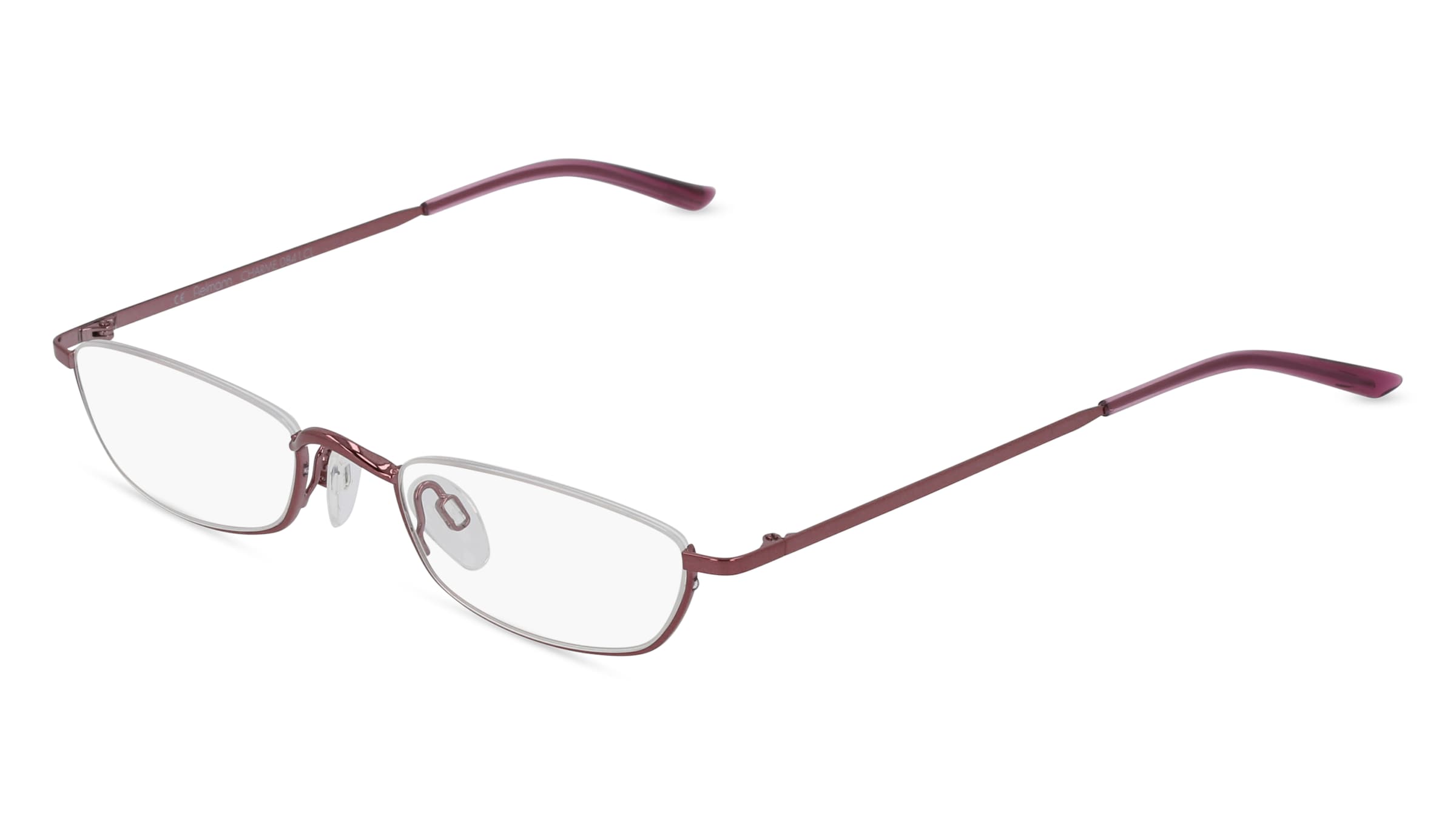 Fielmann CHARME 0841 CL Damen-Brille inkl. Gläser Halbrand Halb Edelstahl-Gestell 48/20/135, Pink