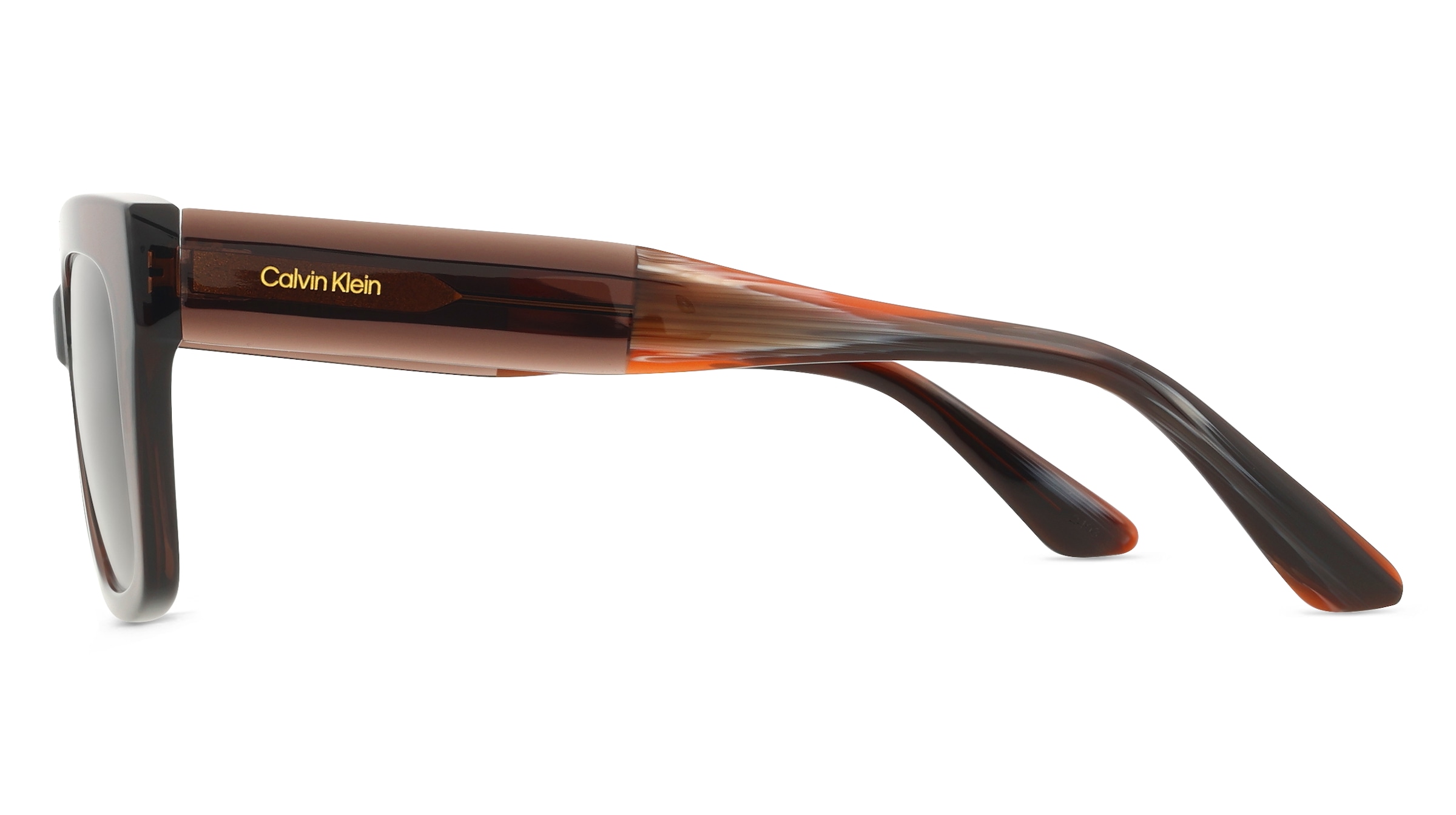 Thumbnail - Calvin Klein CK23540S Damen-Sonnenbrille Vollrand Eckig Acetat-Gestell, braun