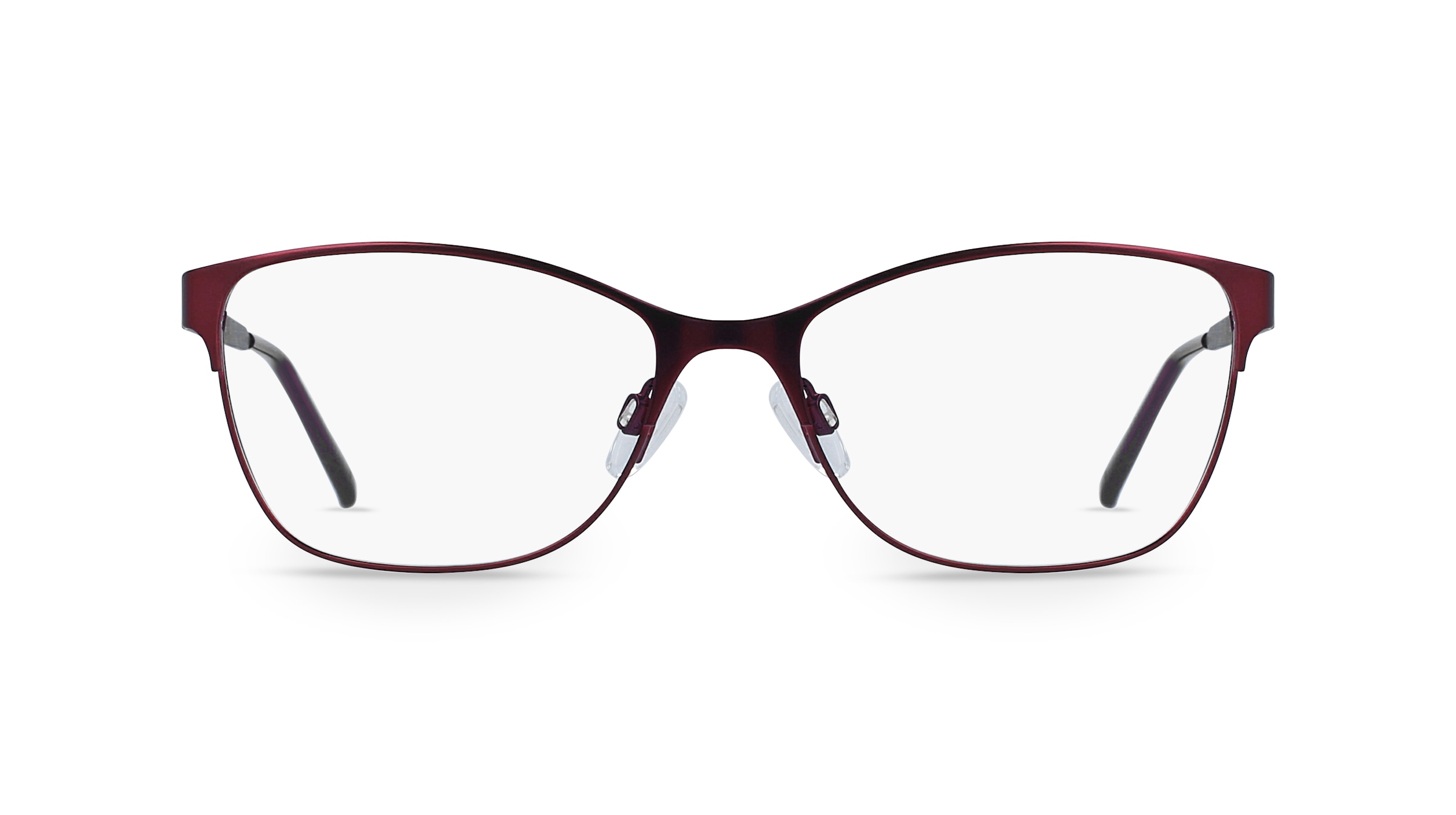 Fielmann CHARME 0816 FLEX CL Damen-Brille inkl. Gläser Vollrand Butterfly Edelstahl-Gestell 54mm/16mm/135mm, rot