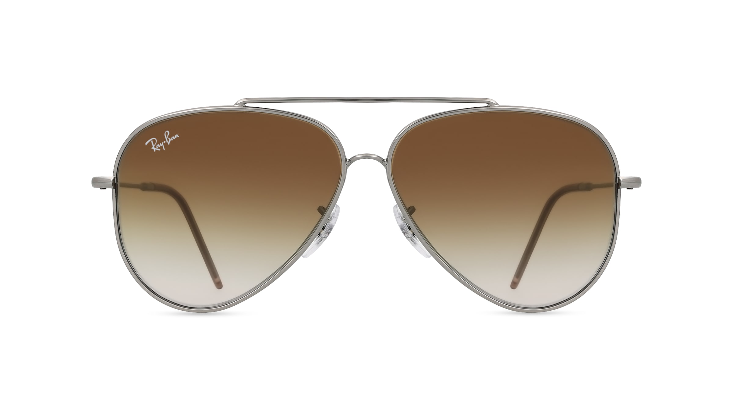 Ray-Ban RBR0101S AVIATOR REVERSE Unisex-Sonnenbrille Vollrand Pilot Metall-Gestell, grau