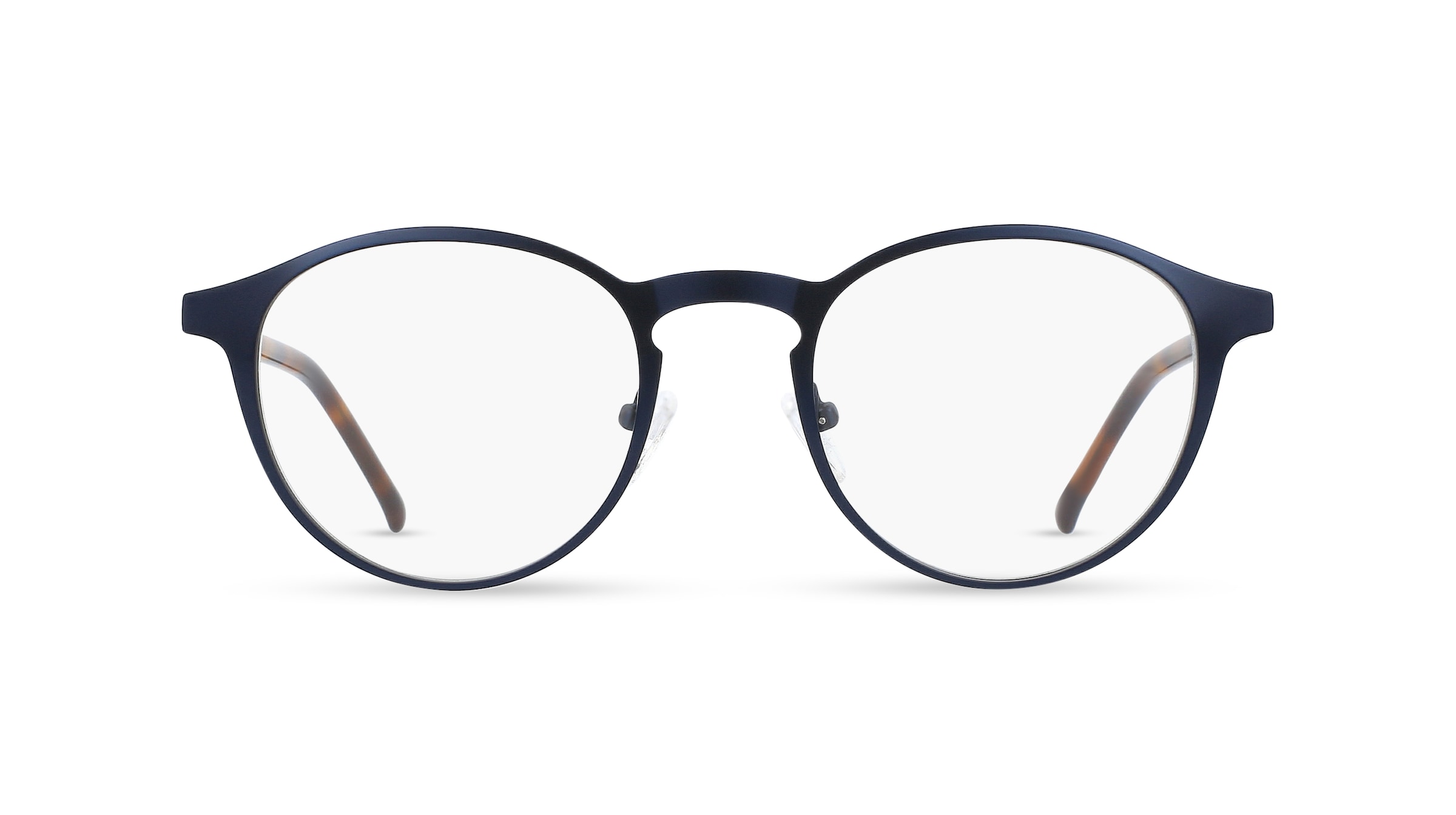 Fielmann BD 419 CL Unisex-Brille inkl. Gläser Vollrand Panto Edelstahl-Gestell 50mm/21mm/145mm, blau